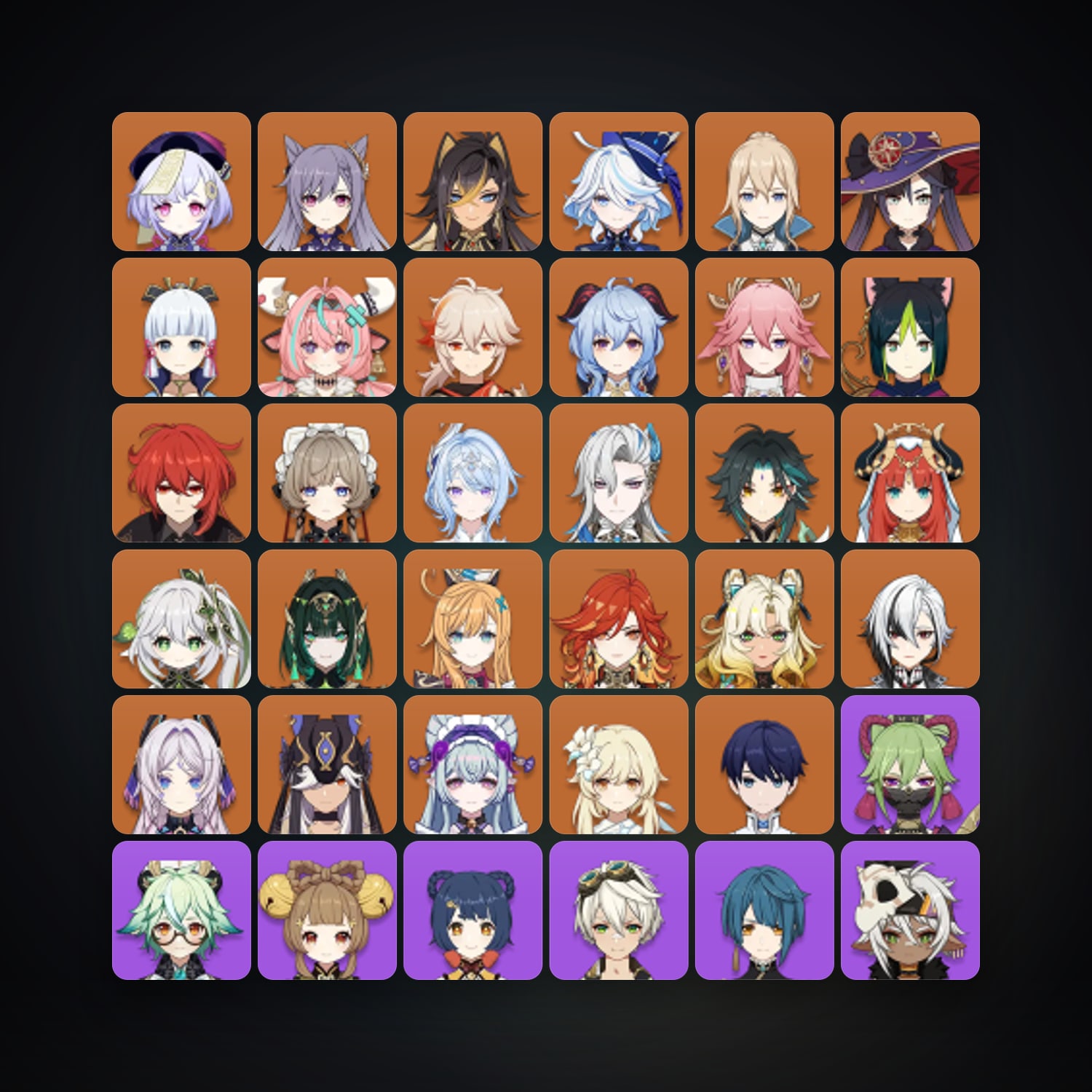جينشن إمباكت | AR 60 | 76 شخصية | 27× 5★ — HabibiAccounts