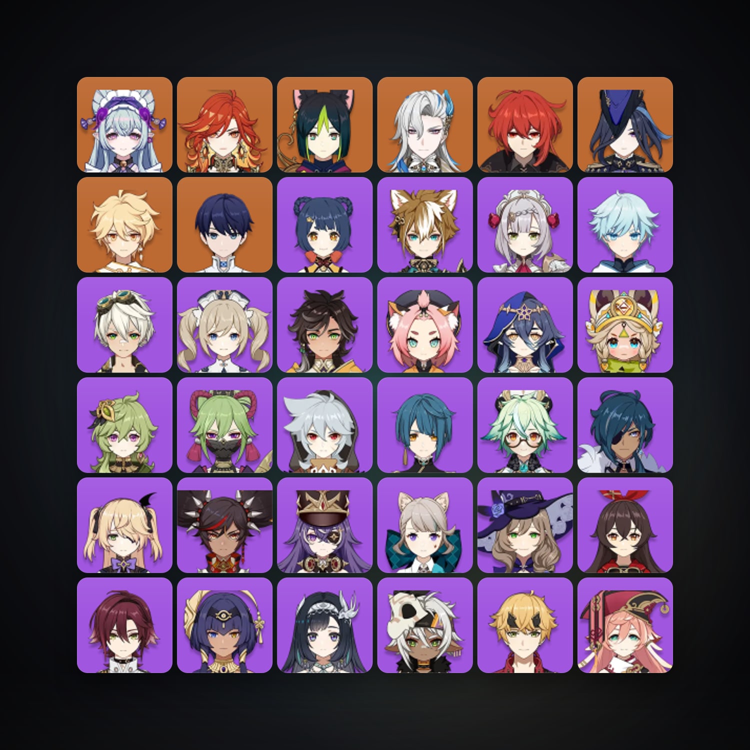Genshin Impact | AR 56 | 43 Chars | 6× 5★ — Genshin / miHoYo Account — HabibiAccounts