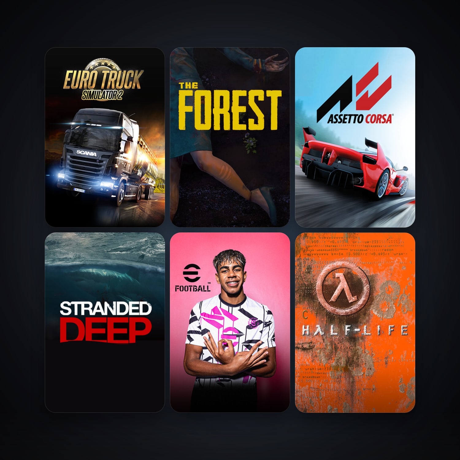 Half-Life + Half-Life 2, 19 games, clean — HabibiAccounts