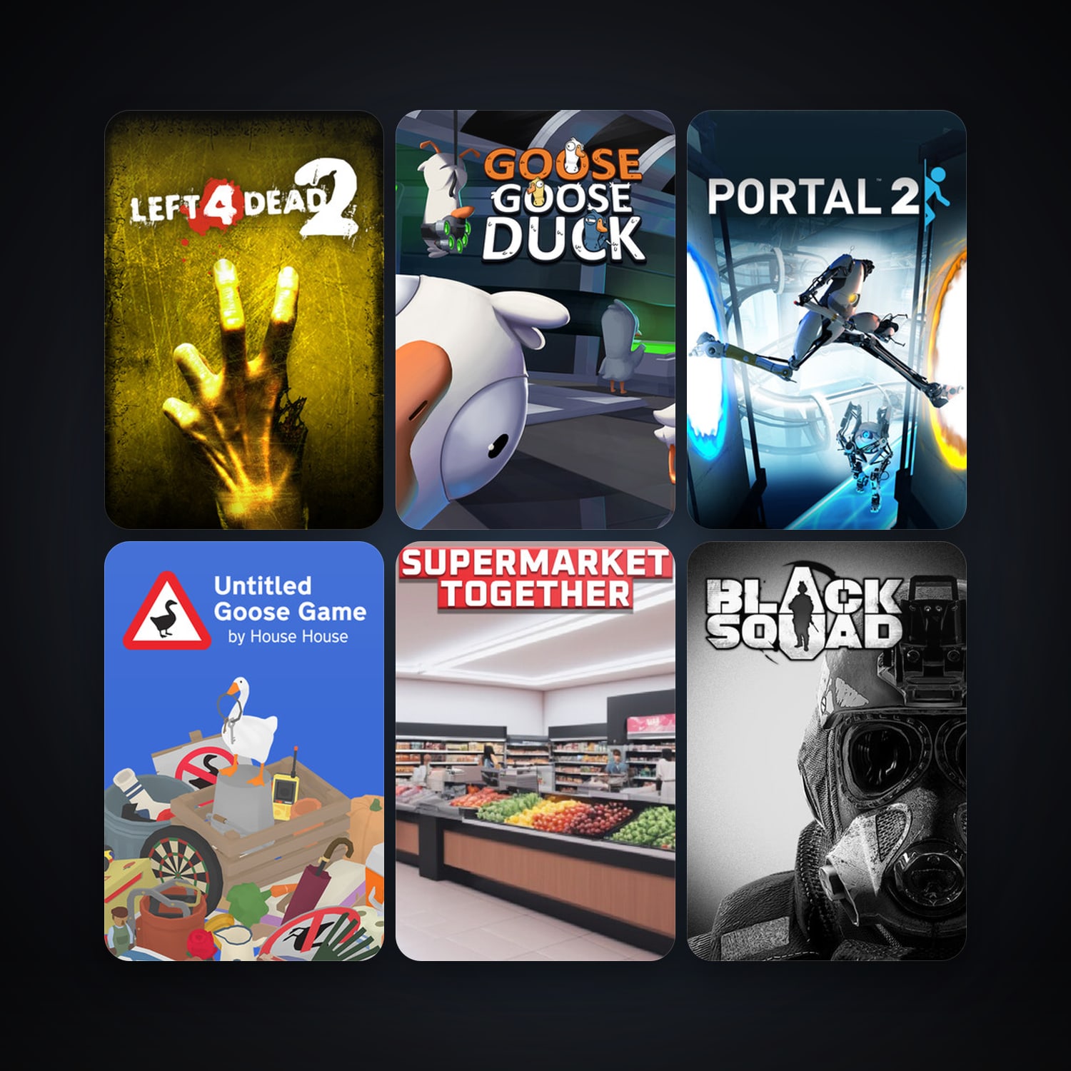 Left 4 Dead 2 + Portal 2, 9 games, clean — HabibiAccounts