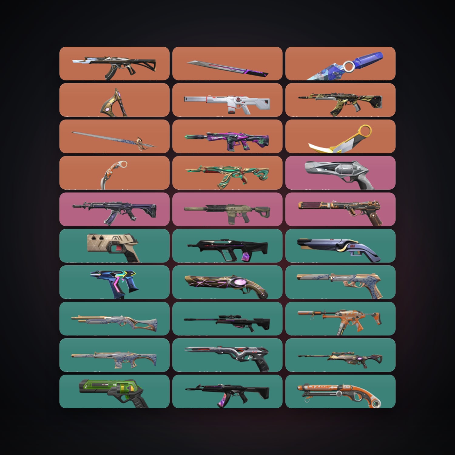 AP Plat 1 locker — 6 knives, 90 skins, lvl 489 — HabibiAccounts