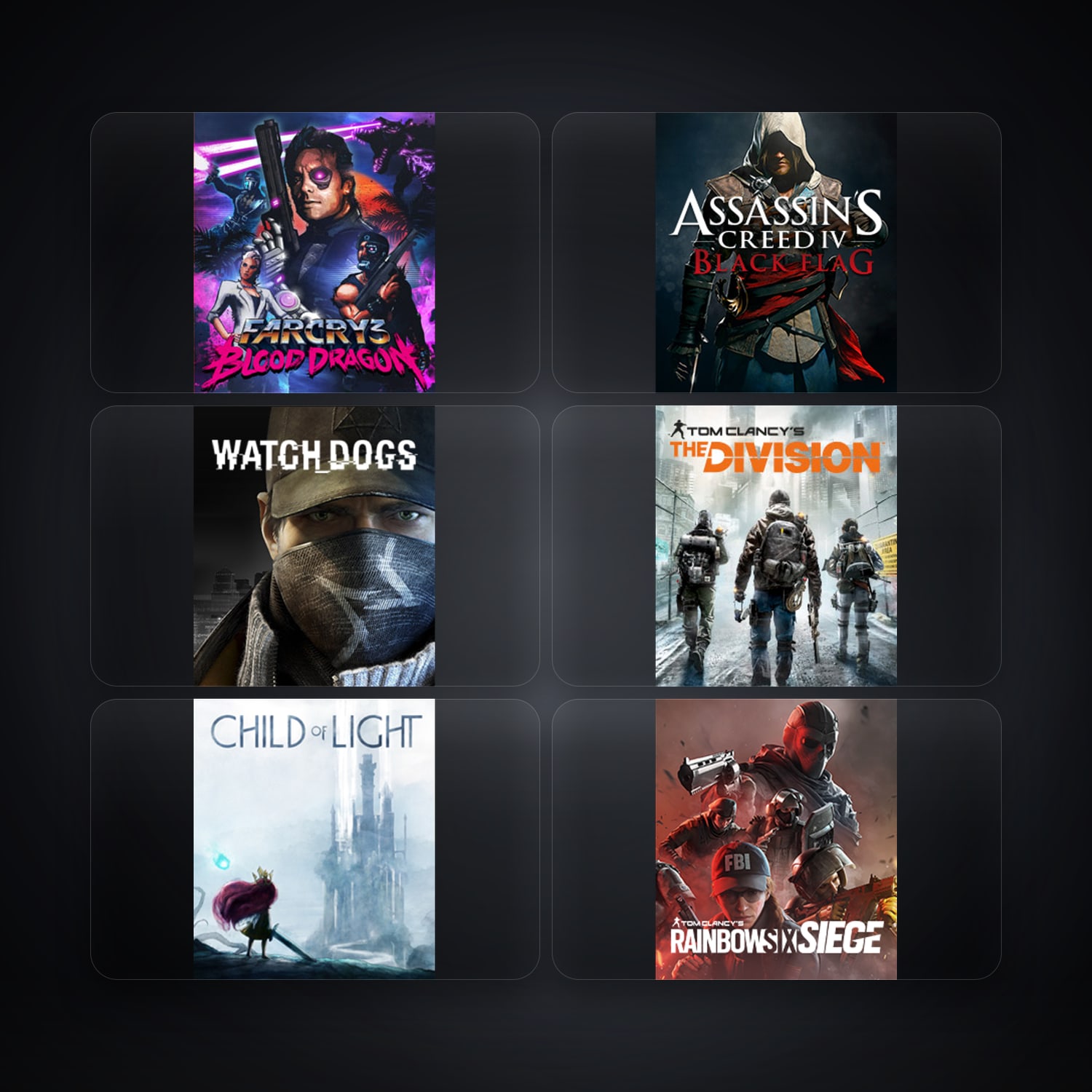 Ubisoft Far Cry 3 Blood Dragon + Assassin’s Creed IV Black Flag — TH — 7 games — HabibiAccounts