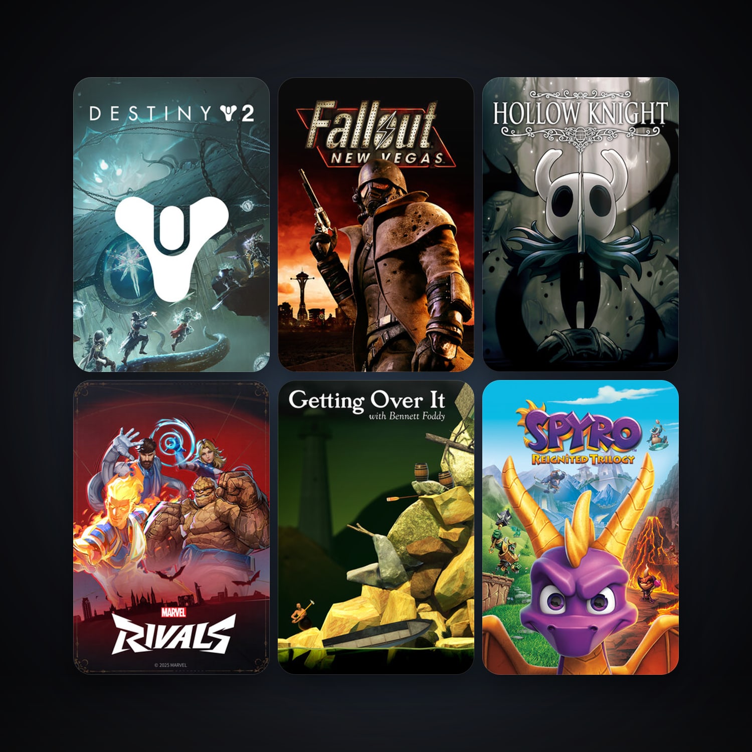Fallout: New Vegas + Getting Over It with Bennett Foddy, 41 games, Steam 10, clean — HabibiAccounts