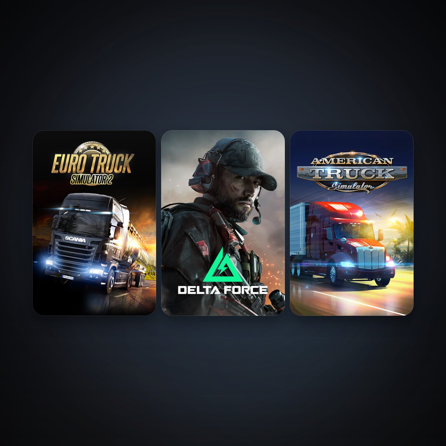 Euro Truck Simulator 2 + American Truck Simulator, 4 games, clean — HabibiAccounts