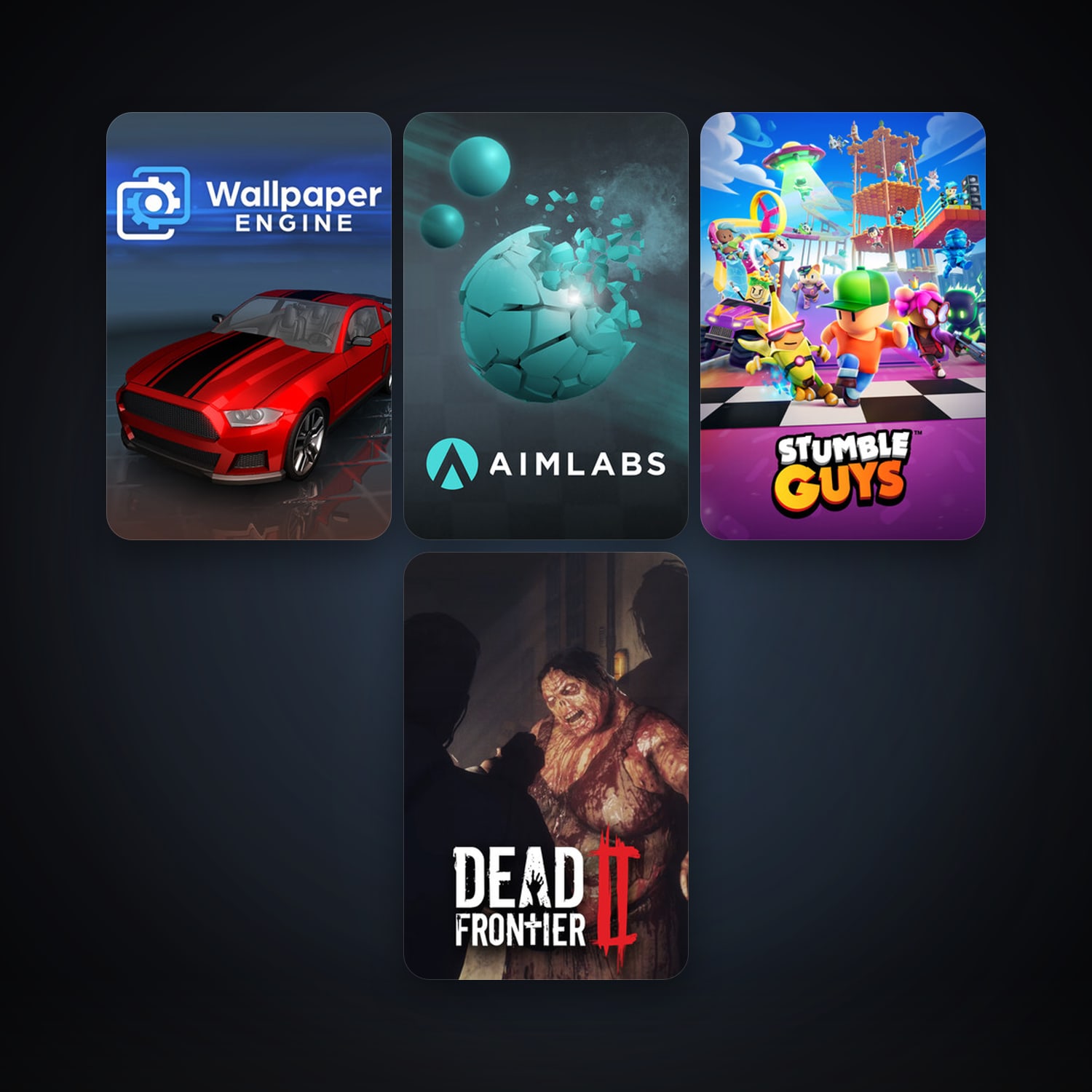 Wallpaper Engine + Aimlabs, 14 games, clean — HabibiAccounts