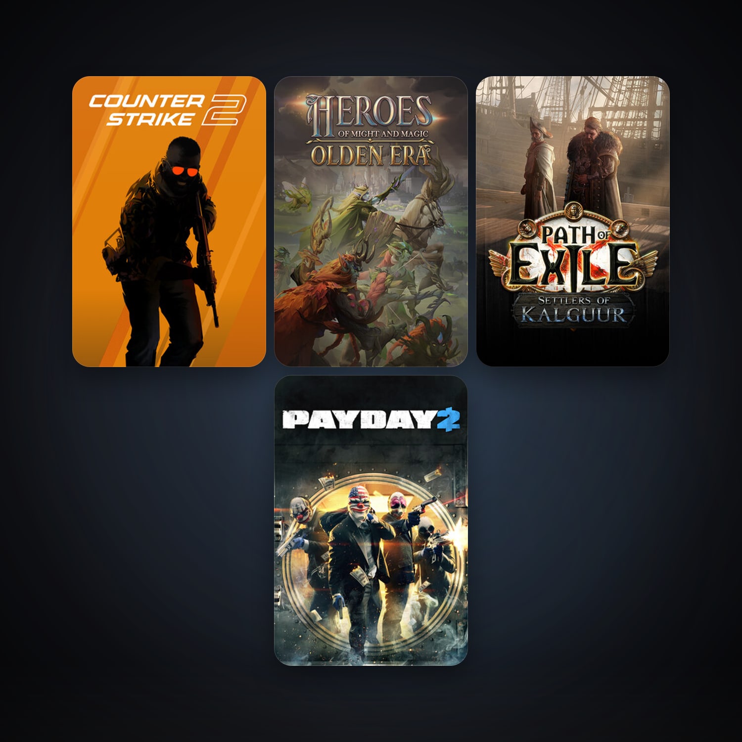 CS2 Prime + PAYDAY 2, 5 games, clean — HabibiAccounts