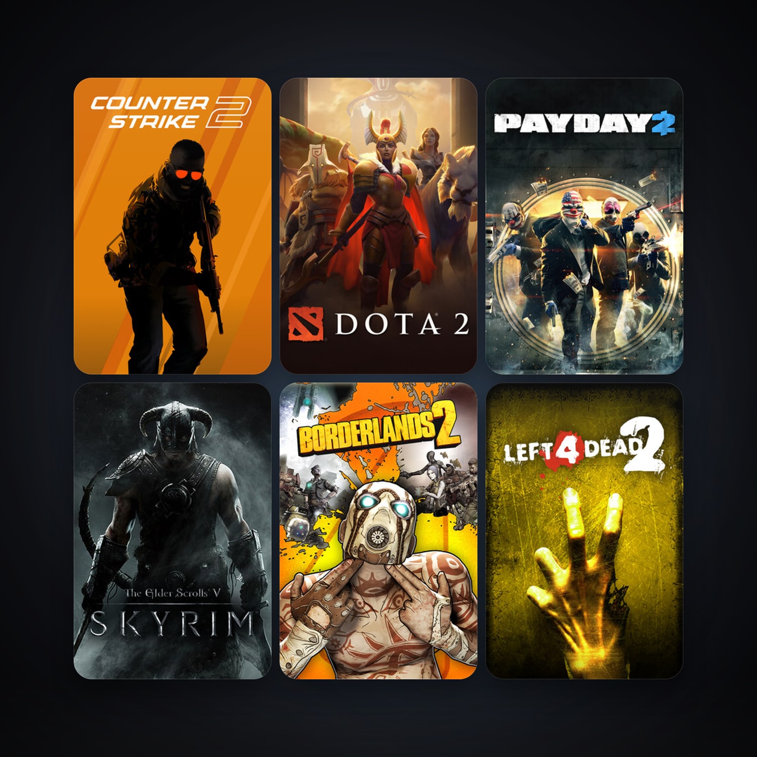 Left 4 Dead 2 + Dota 2, 70 games, Steam 20, clean — HabibiAccounts