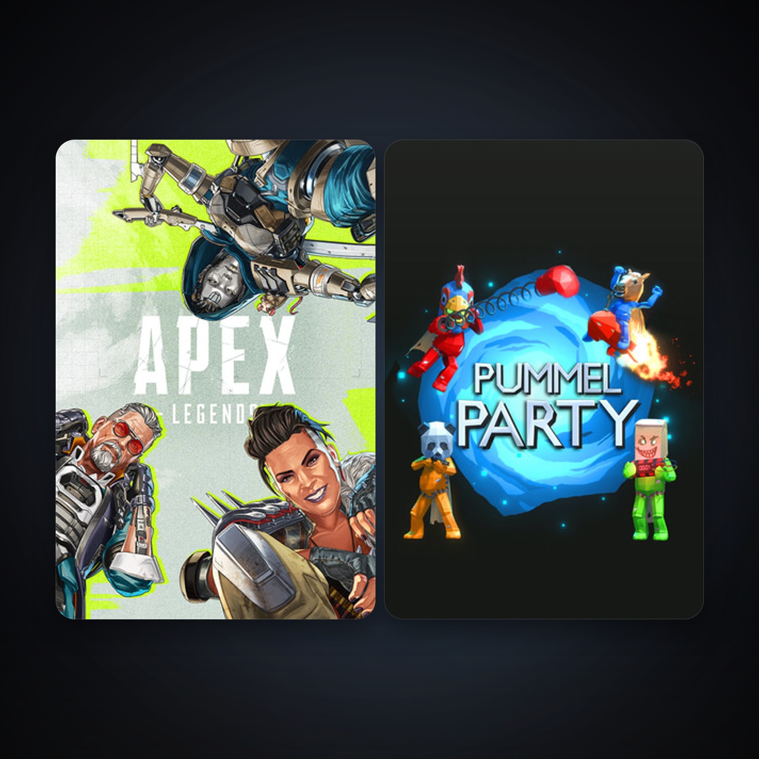 Pummel Party + Apex Legends, 4 games, clean — HabibiAccounts