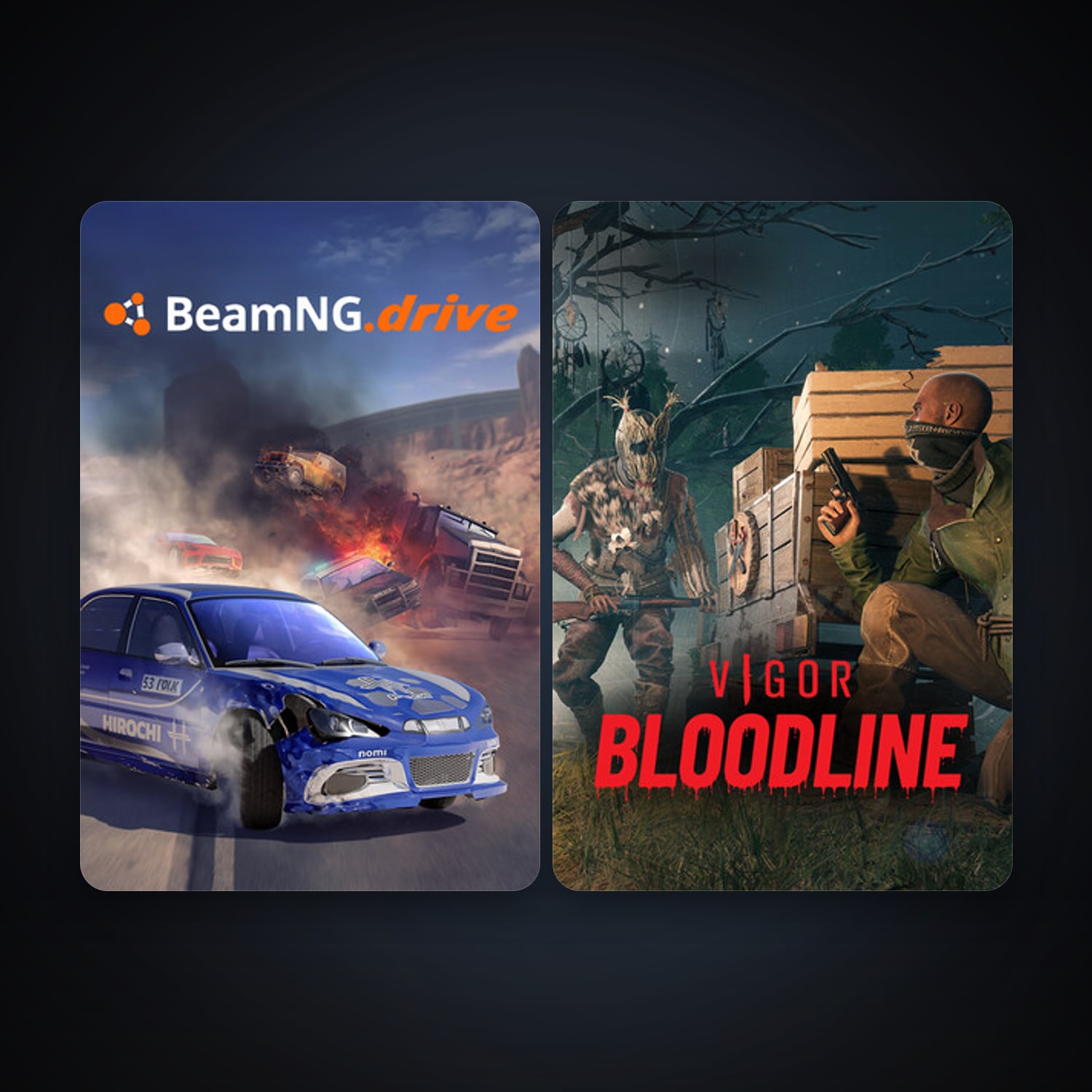 BeamNG.drive + Vigor, 8 games, clean — HabibiAccounts