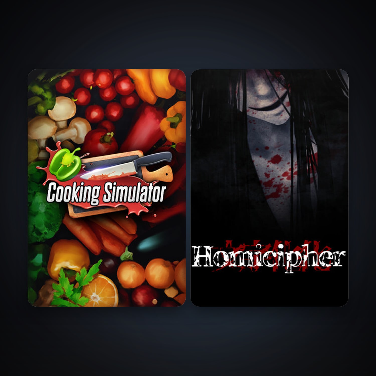 Cooking Simulator + Homicipher, 2 games, clean — HabibiAccounts