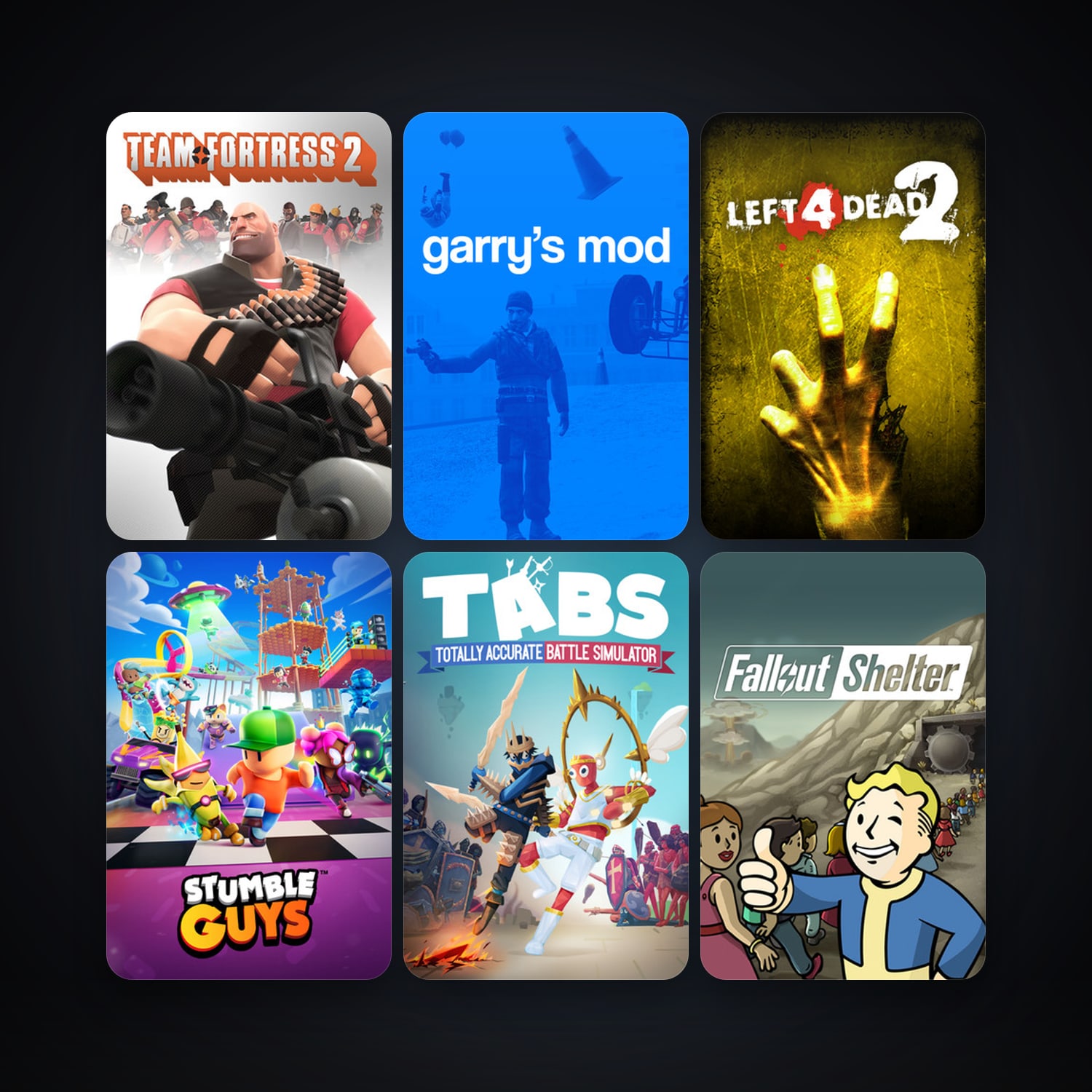 Steam account: Team Fortress 2 + Left 4 Dead 2, 12 games, clean — HabibiAccounts