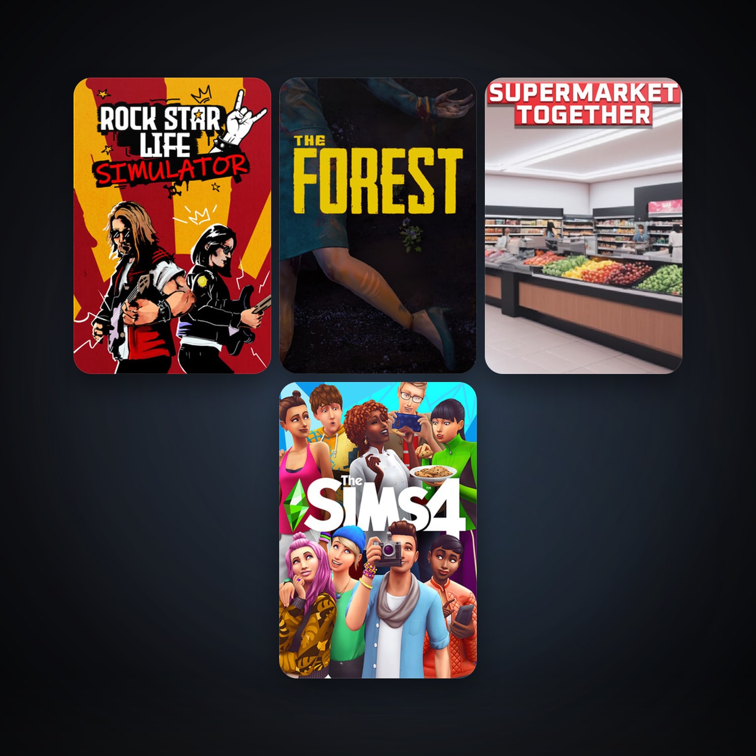 The Forest + VRChat, 9 games, clean — HabibiAccounts