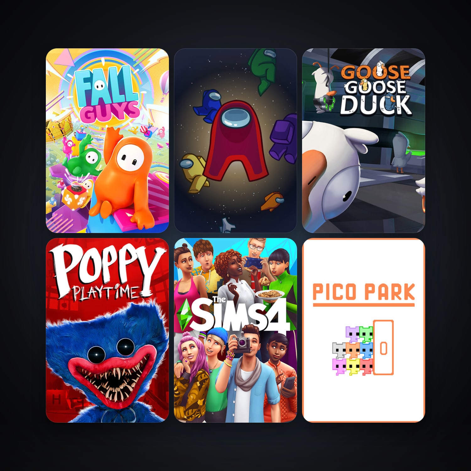 Five Nights at Freddy's + Among Us, 11 games, clean — HabibiAccounts