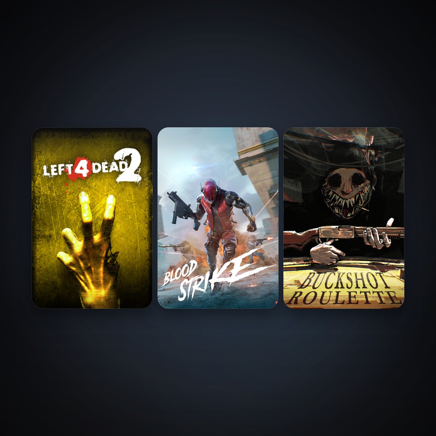 Left 4 Dead 2 + Buckshot Roulette, 8 games, clean — HabibiAccounts