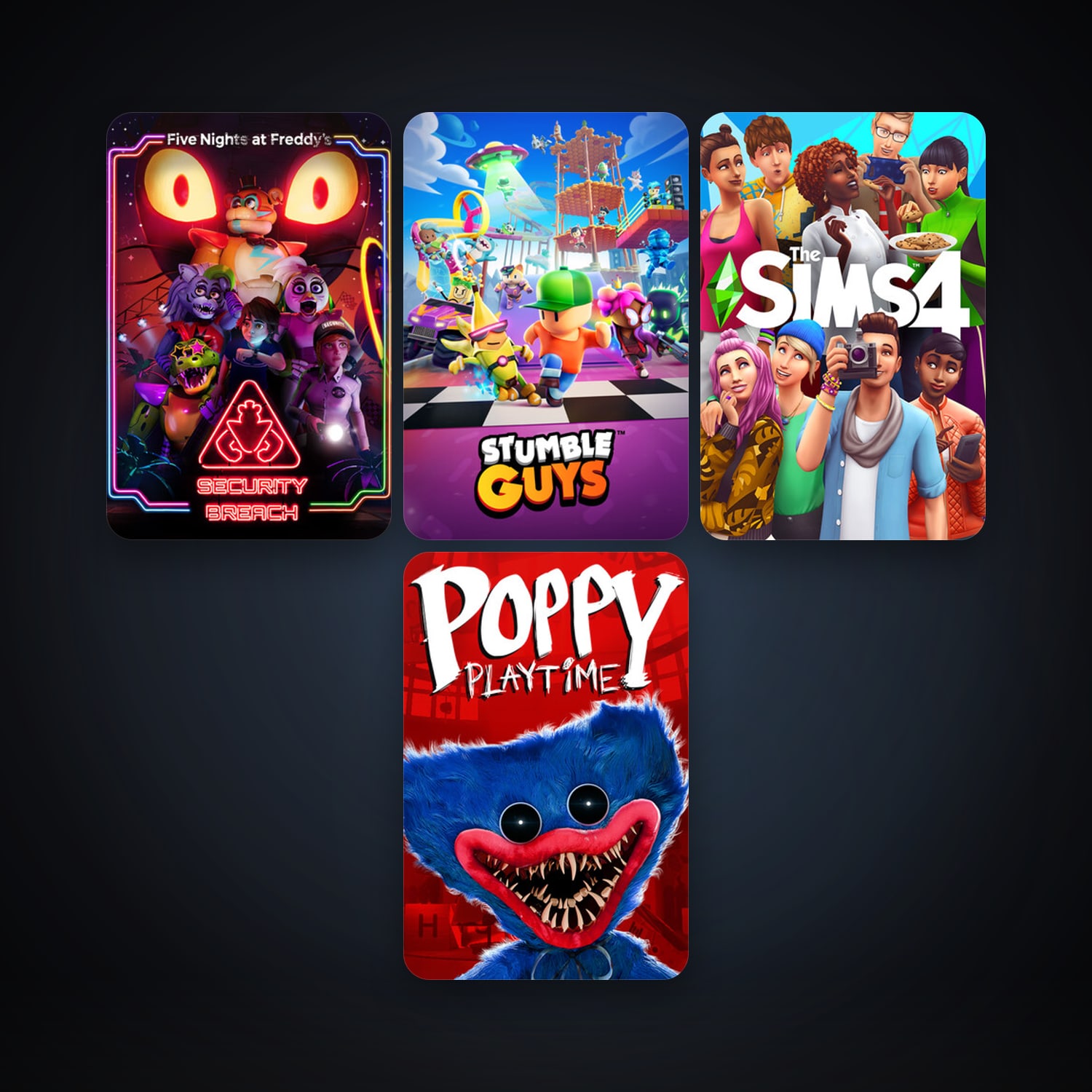 Five Nights at Freddy's: Security Breach + The Sims 4, 7 games, clean — HabibiAccounts
