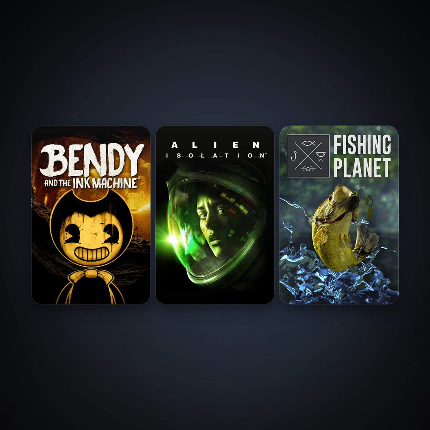 Alien: Isolation + Fishing Planet, 4 games, clean — HabibiAccounts