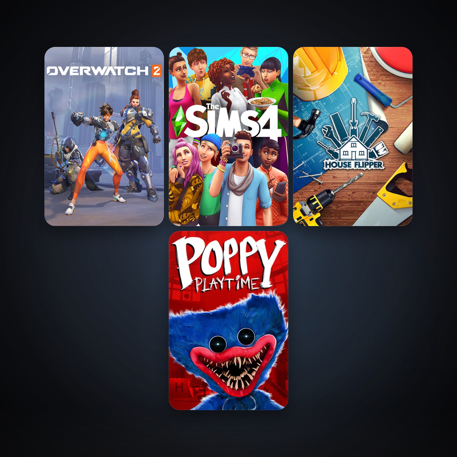 House Flipper + The Sims 4, 7 games, clean — HabibiAccounts