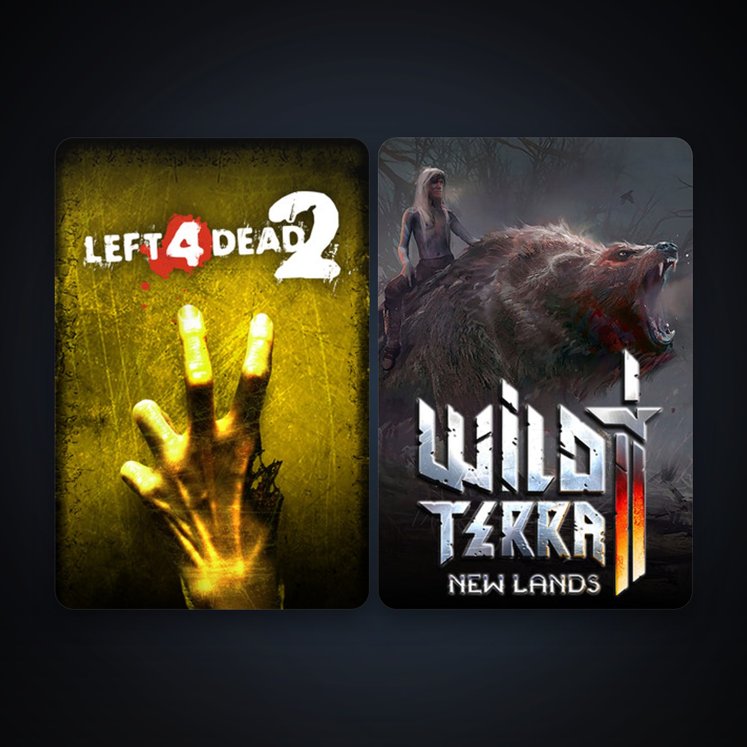 Left 4 Dead 2 + Wild Terra 2: New Lands, 6 games, clean — HabibiAccounts