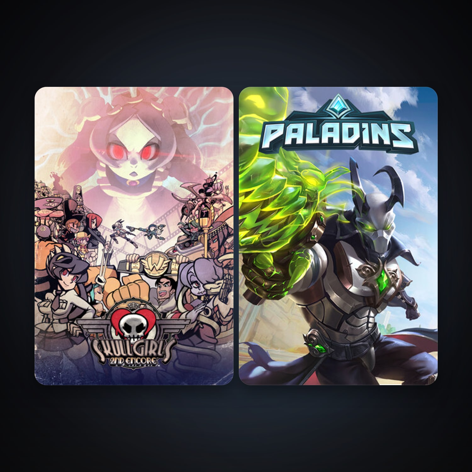 Skullgirls + Paladins, 3 games, clean — HabibiAccounts