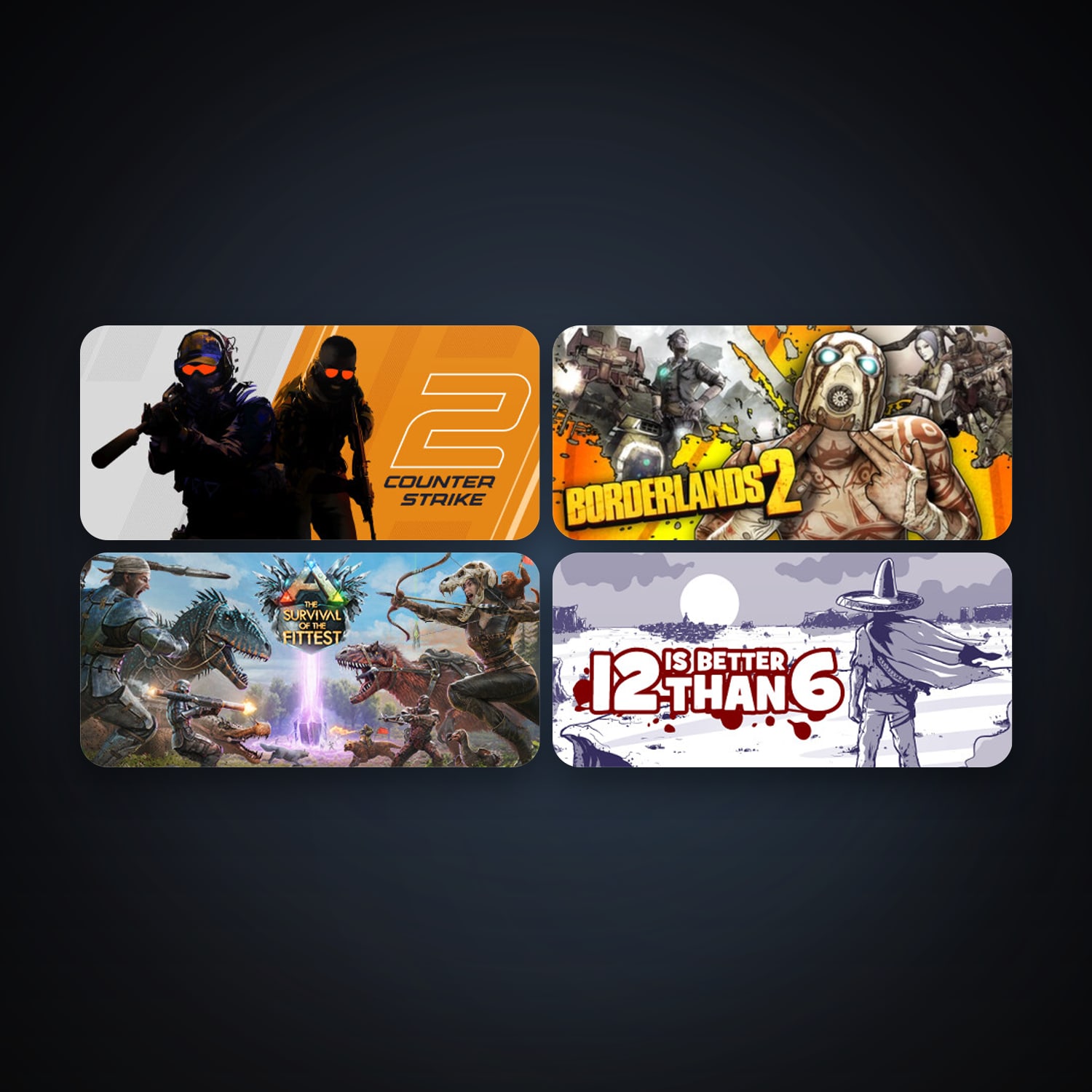 CS2 Prime + Borderlands 2, 8 games, Steam 11, clean — HabibiAccounts