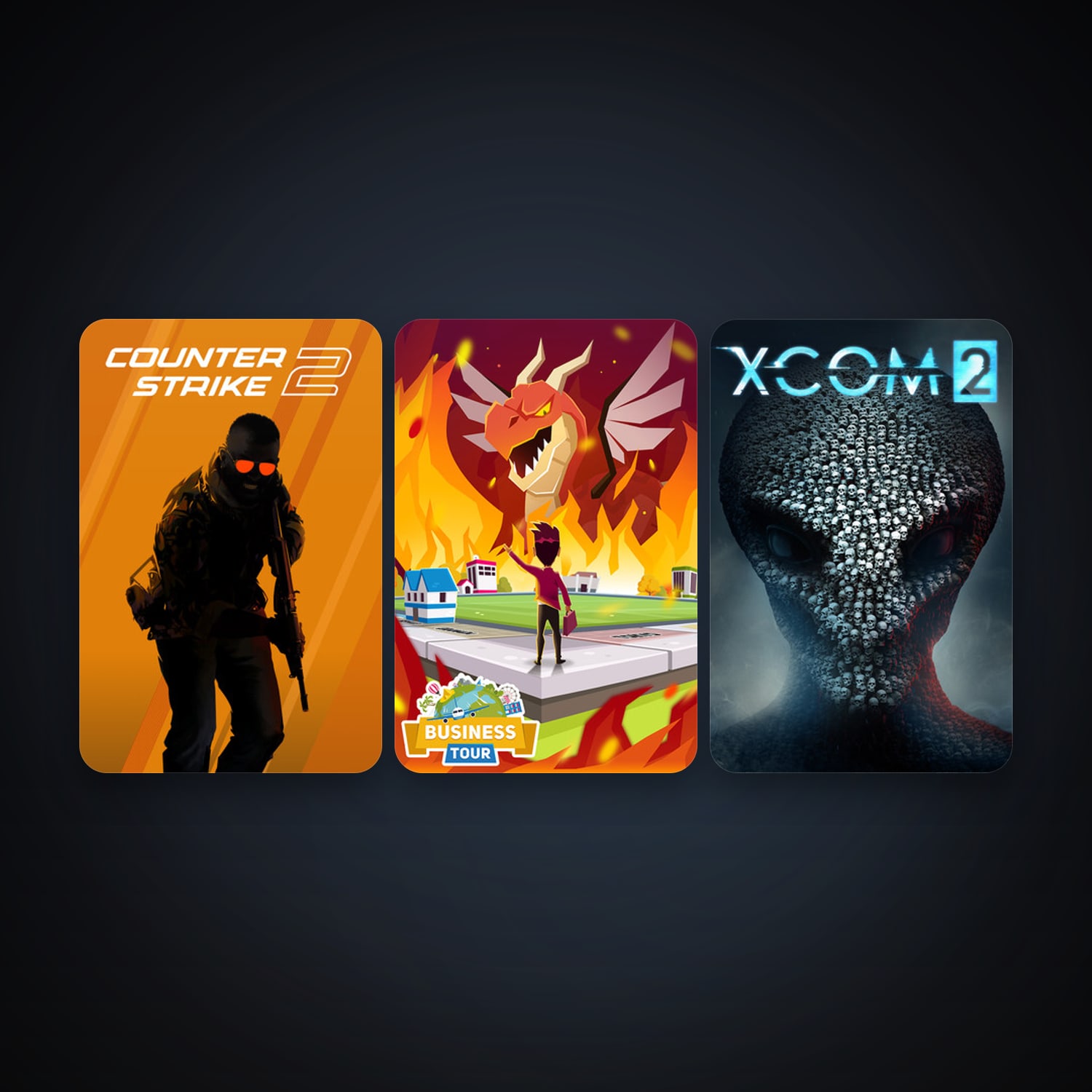 CS2 Prime + XCOM 2, 3 games, clean — HabibiAccounts