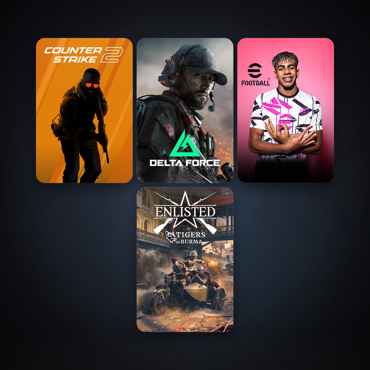 CS2 Prime + eFootball 2024, 9 games, clean — HabibiAccounts