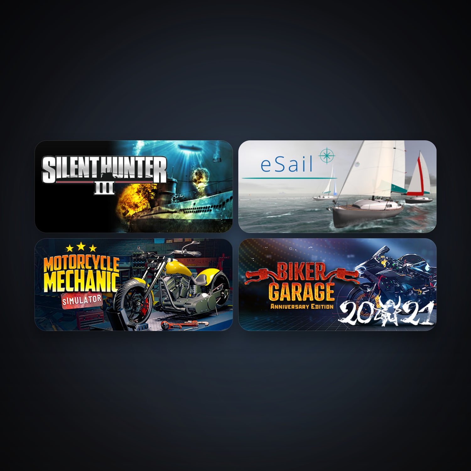 Silent Hunter III + ПАРУСНЫЙ СИМУЛЯТОР ESAIL, 8 games, clean — HabibiAccounts