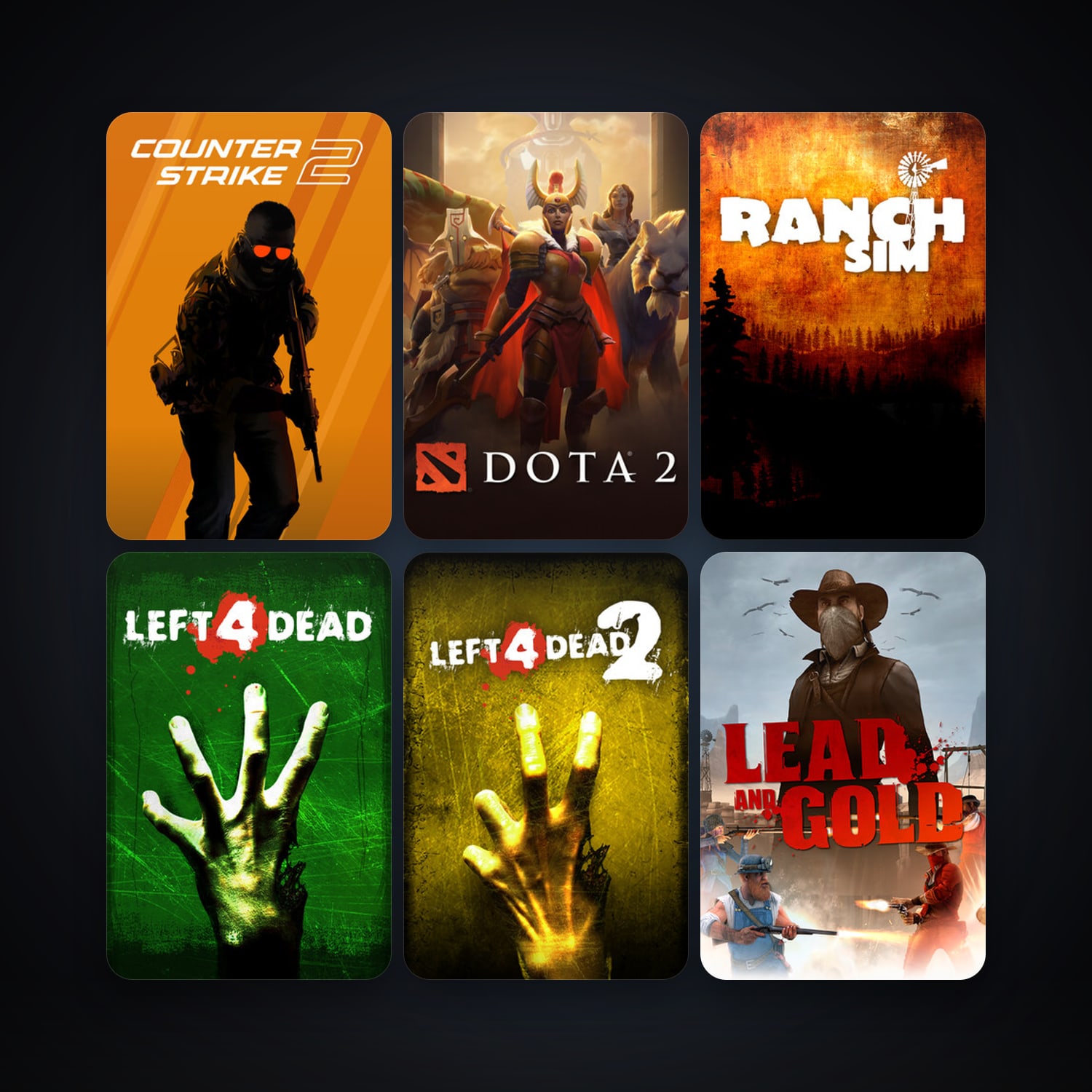Left 4 Dead + Left 4 Dead 2, 39 games, clean — HabibiAccounts