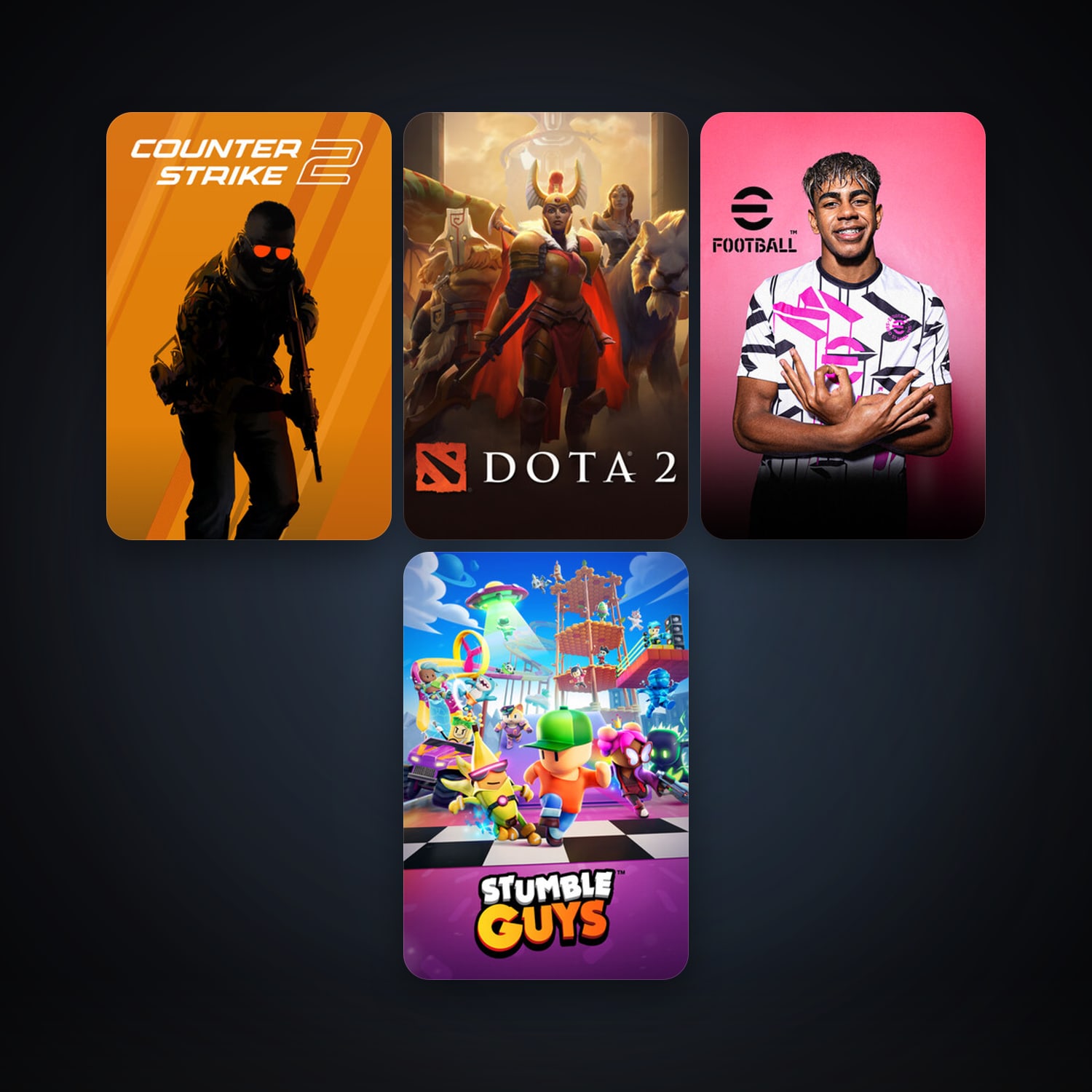 Dota 2 + CS2 Prime, 4 games, clean — HabibiAccounts