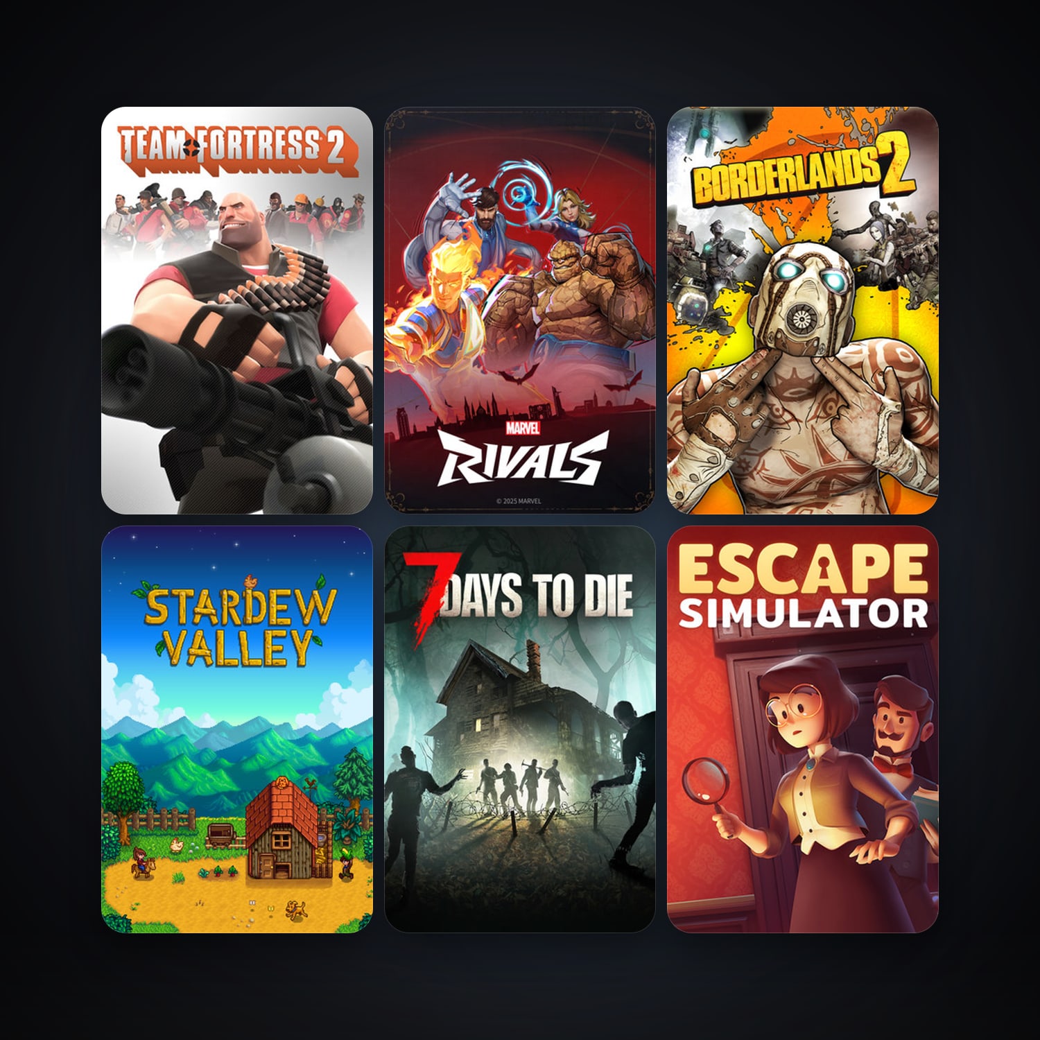 Team Fortress 2 + Dota 2, 68 games, Steam 10, clean — HabibiAccounts