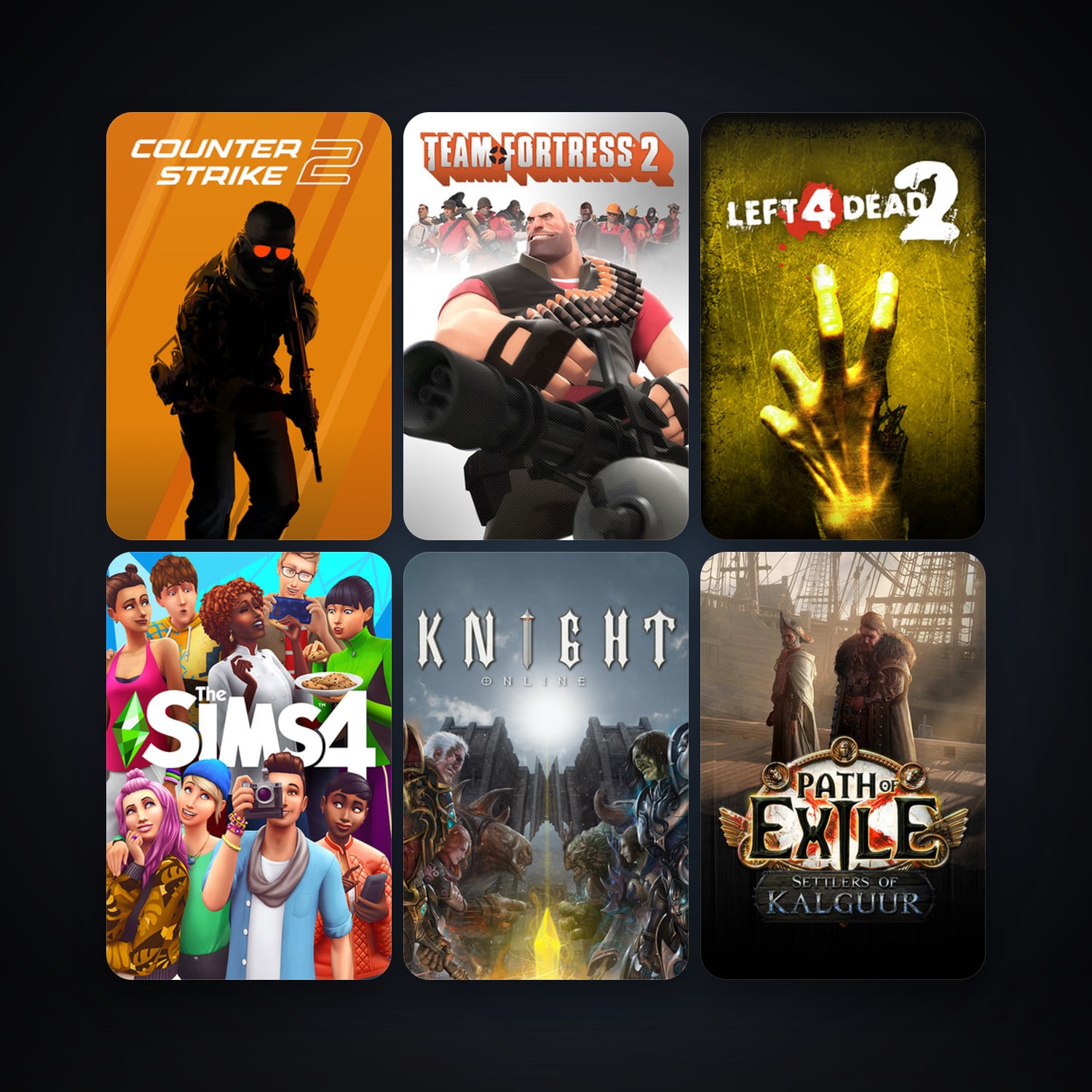 Team Fortress 2 + Left 4 Dead 2, 14 games, clean — HabibiAccounts