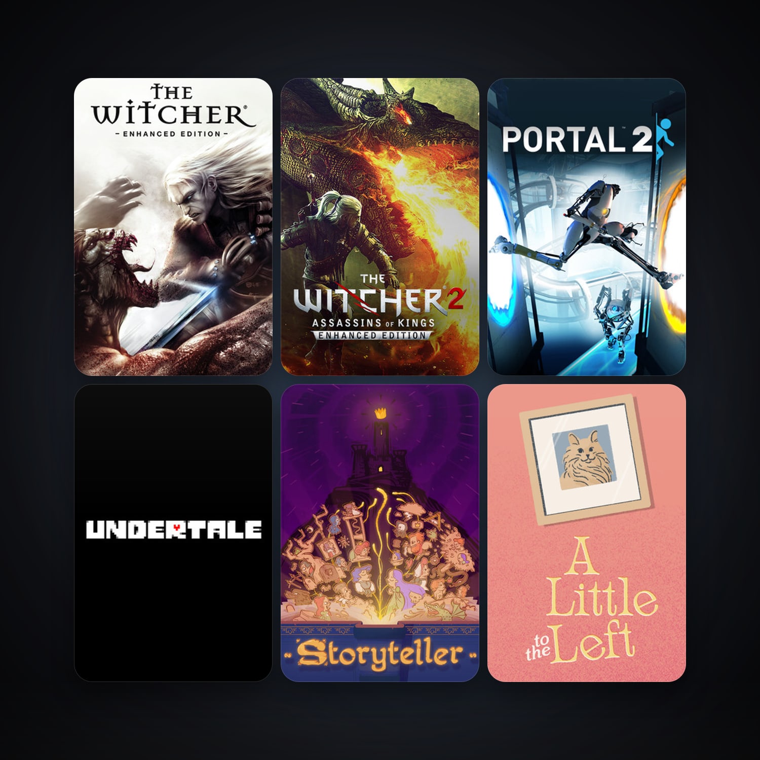 Portal 2 + The Witcher: Enhanced Edition Director's Cut, 21 games, clean — HabibiAccounts
