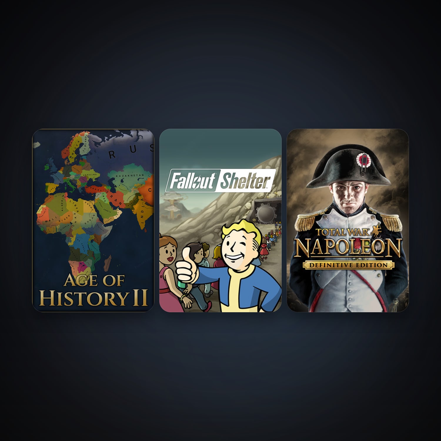 Total War: NAPOLEON - Definitive Edition + Fallout Shelter, 6 games, clean — HabibiAccounts