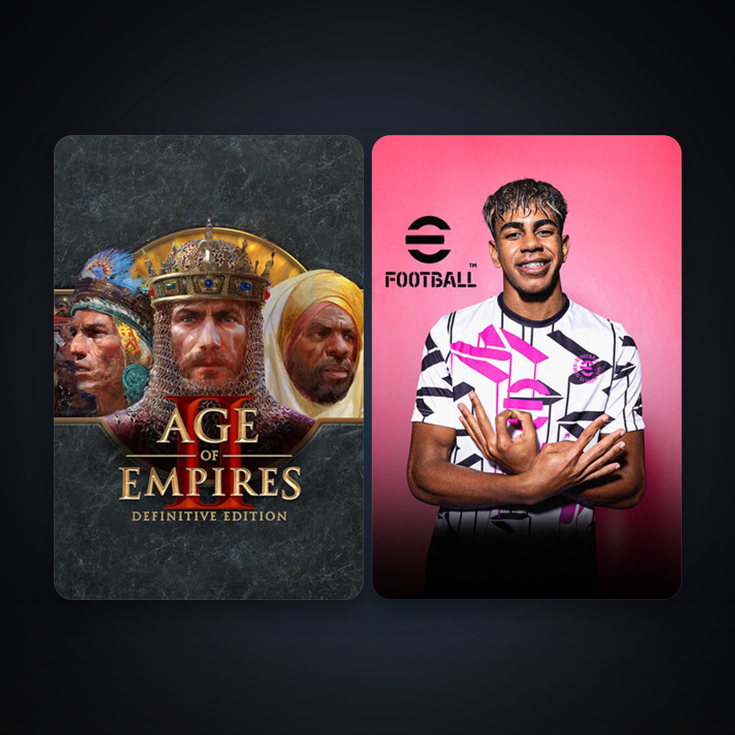 Age of Empires II: Definitive Edition + eFootball 2024, 4 games, clean — HabibiAccounts
