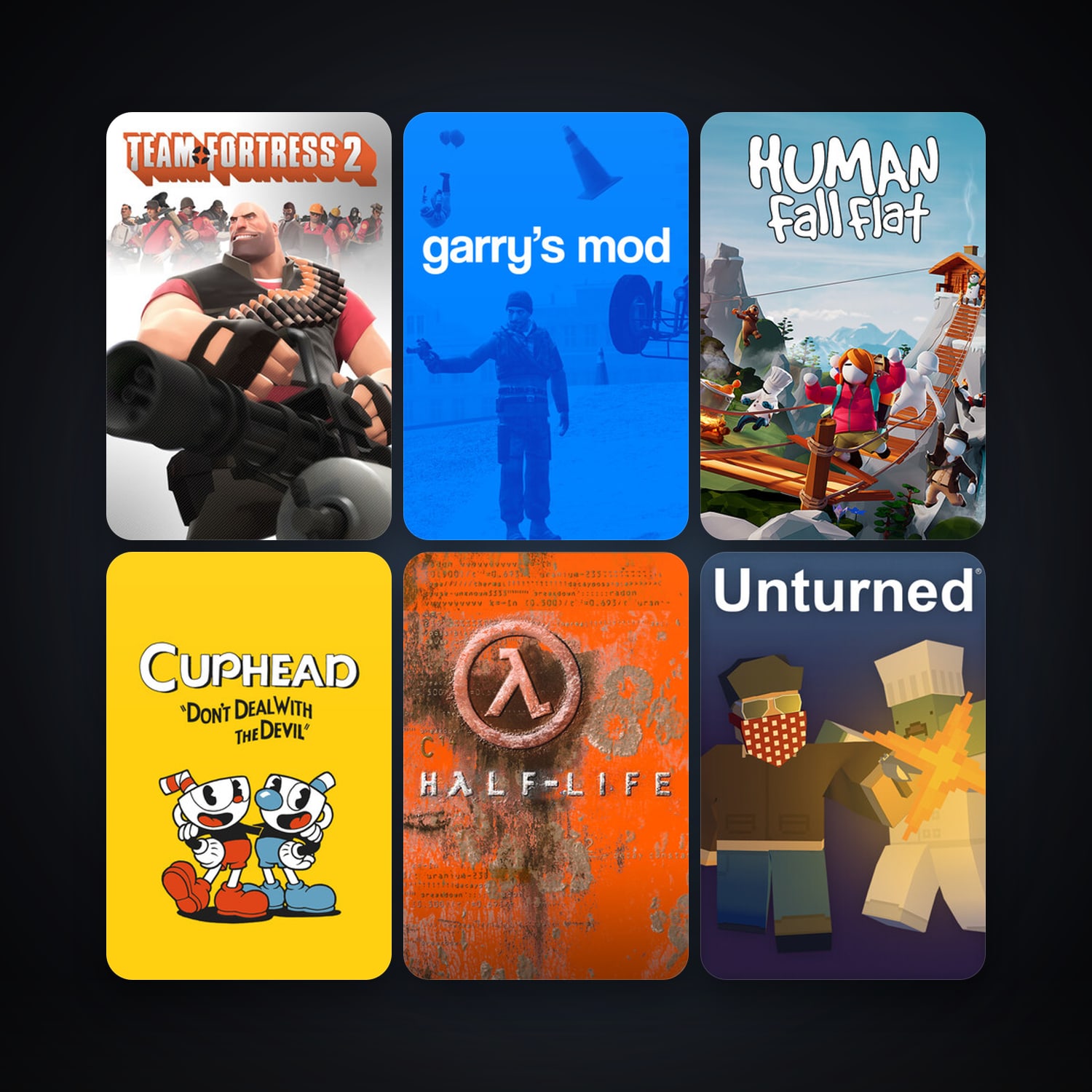 Half-Life + Portal, 18 games, clean — HabibiAccounts