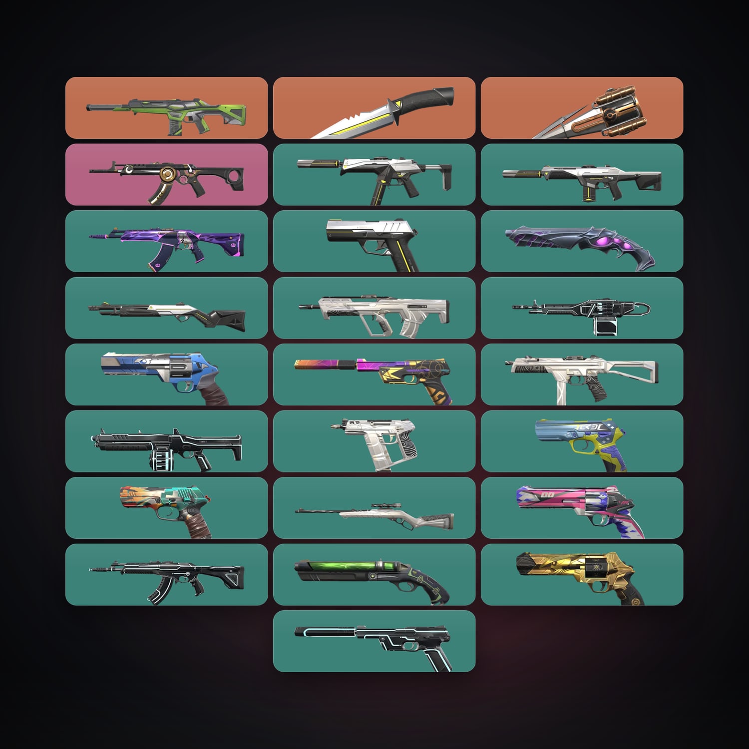 BR Plat 1 locker — 2 knives, 25 skins, lvl 161 — HabibiAccounts