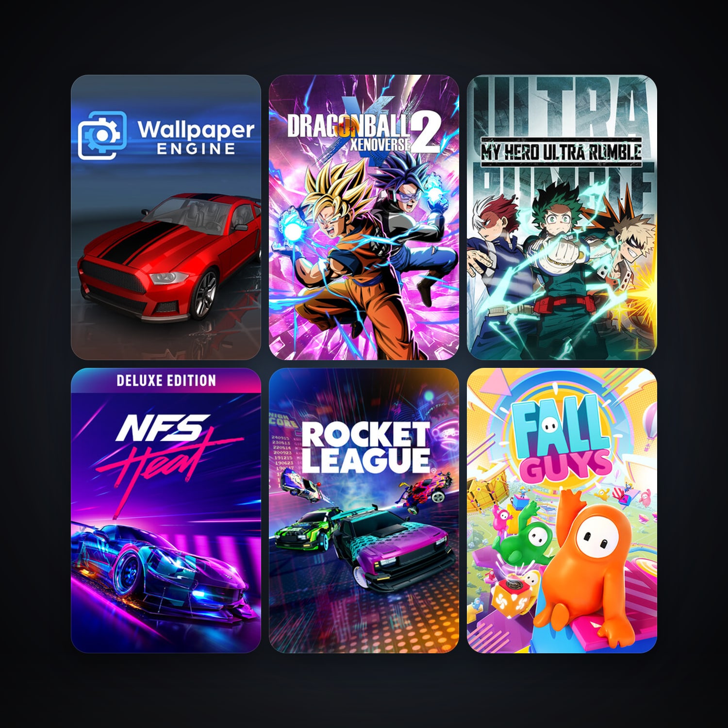 Rocket League + Wallpaper Engine, 52 games, clean — HabibiAccounts