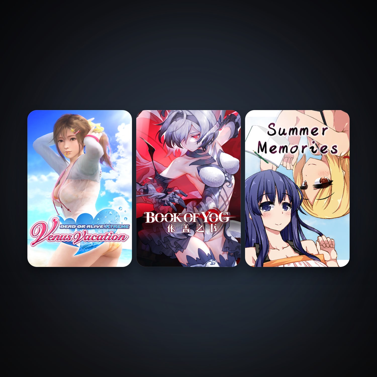 DEAD OR ALIVE Xtreme Venus Vacation + Book of Yog Idle RPG, 13 games, clean — HabibiAccounts