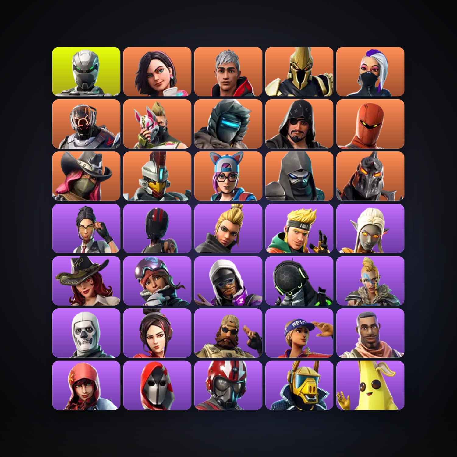 Fortnite account with Drift & Rox — 49 skins — 400 V-Bucks — lvl 542 — HabibiAccounts