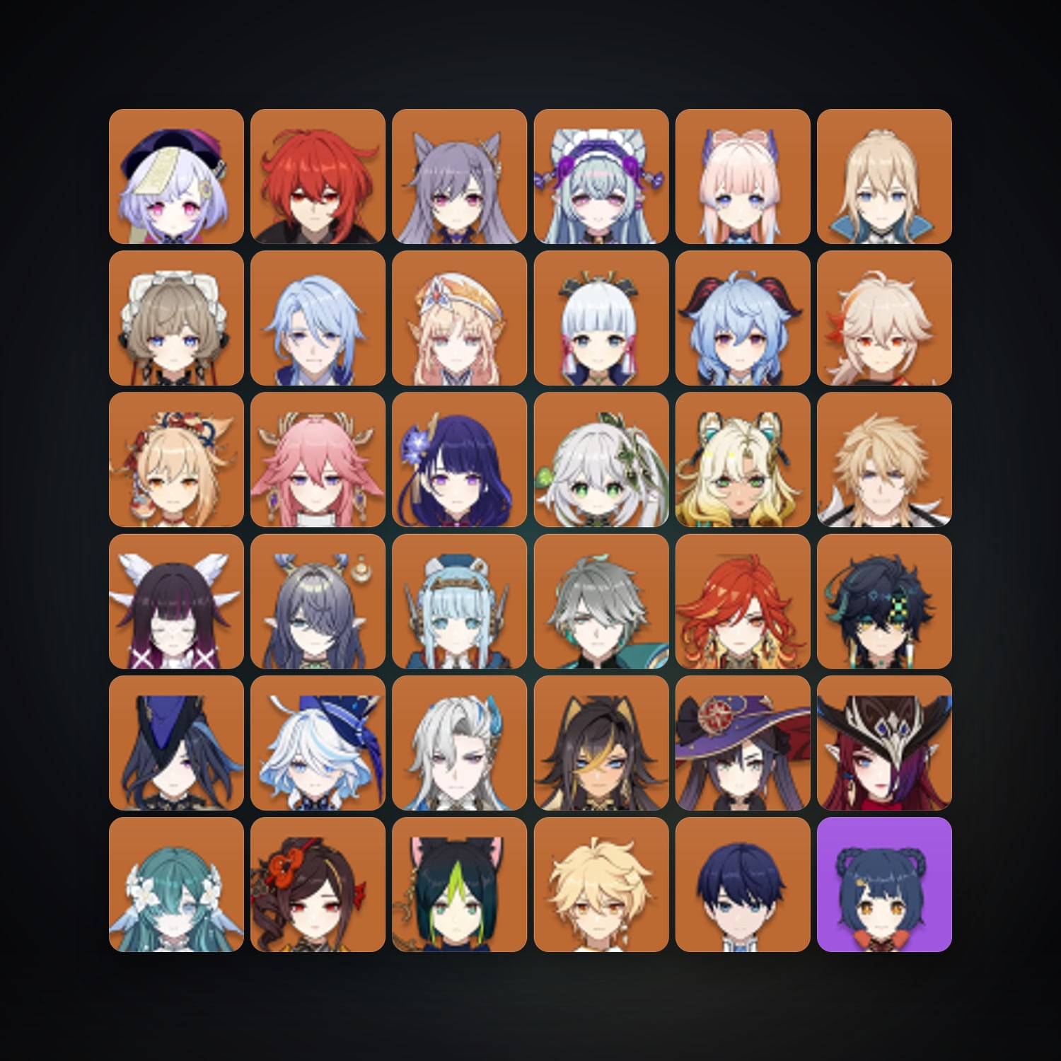 جينشن إمباكت | AR 60 | 85 شخصية | 33× 5★ — HabibiAccounts