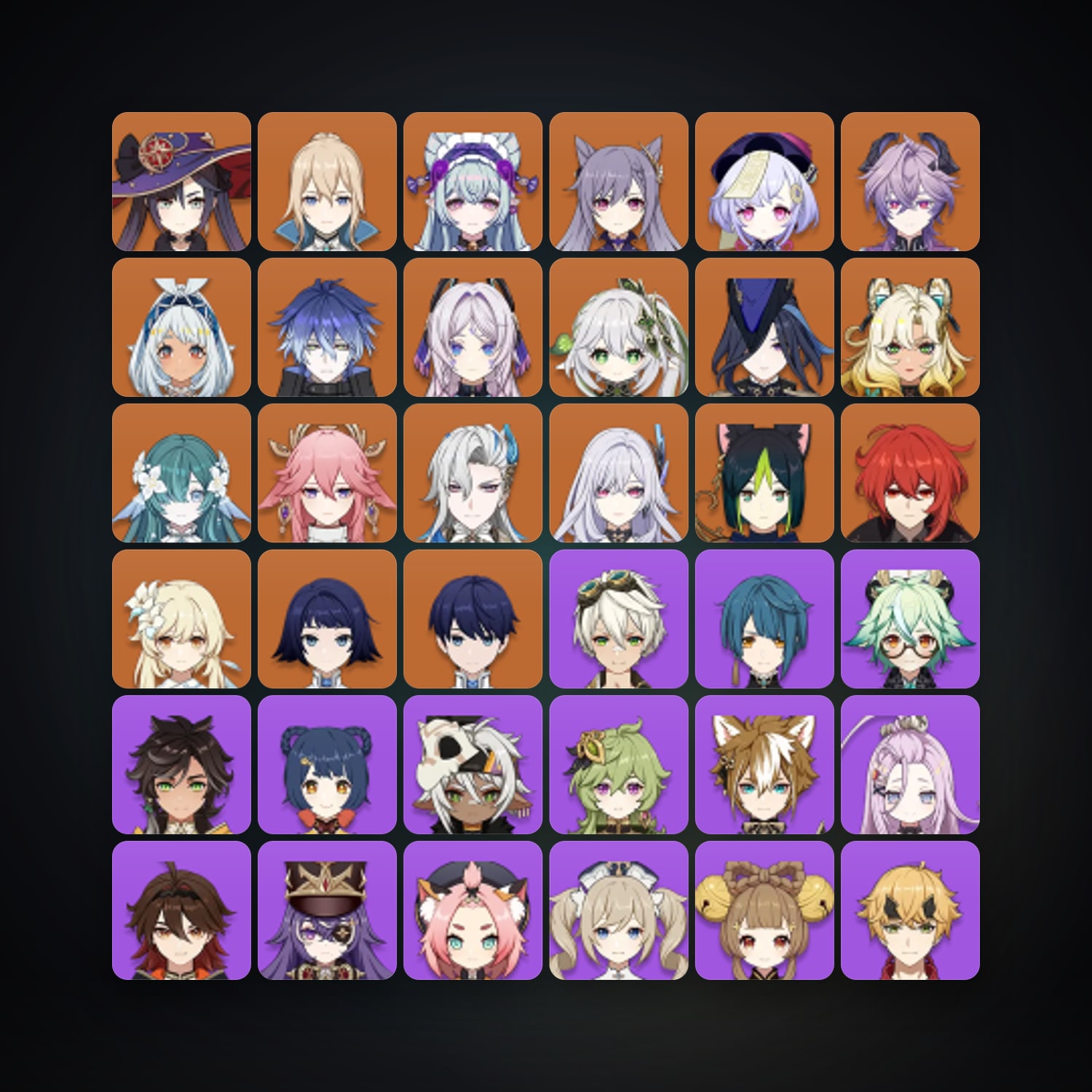 جينشن إمباكت | AR 58 | 67 شخصية | 18× 5★ — HabibiAccounts