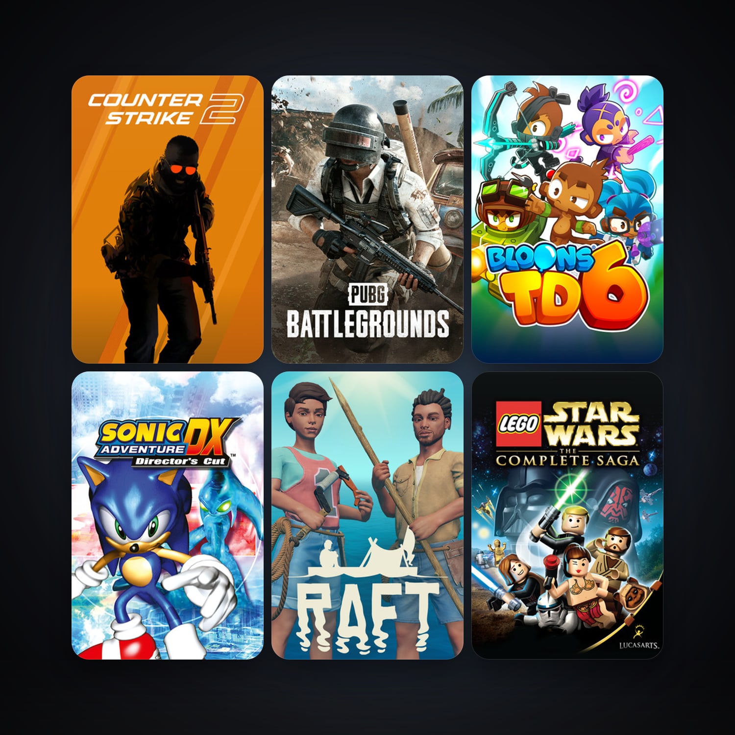 CS2 Prime + LEGO Star Wars - The Complete Saga, 15 games, clean — HabibiAccounts