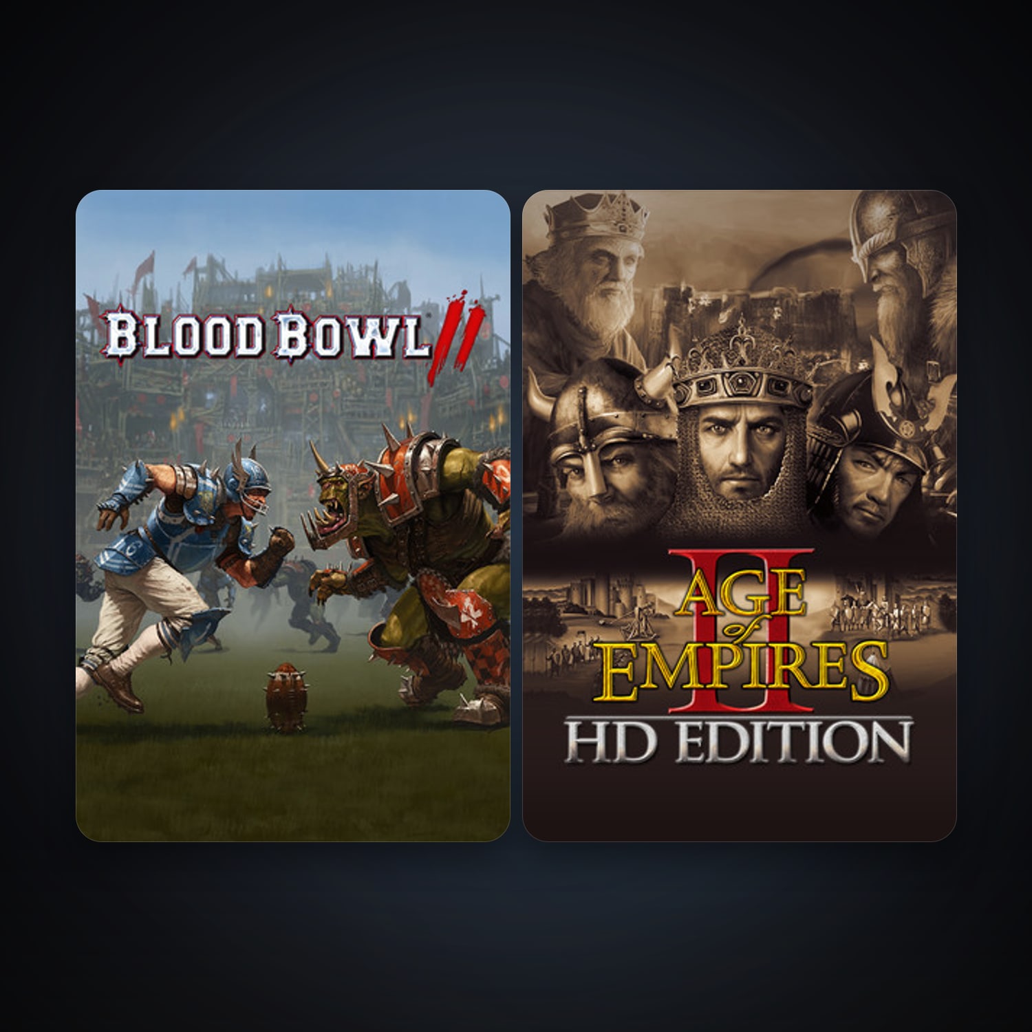 Age of Empires II + Blood Bowl 2, 3 games, clean — HabibiAccounts