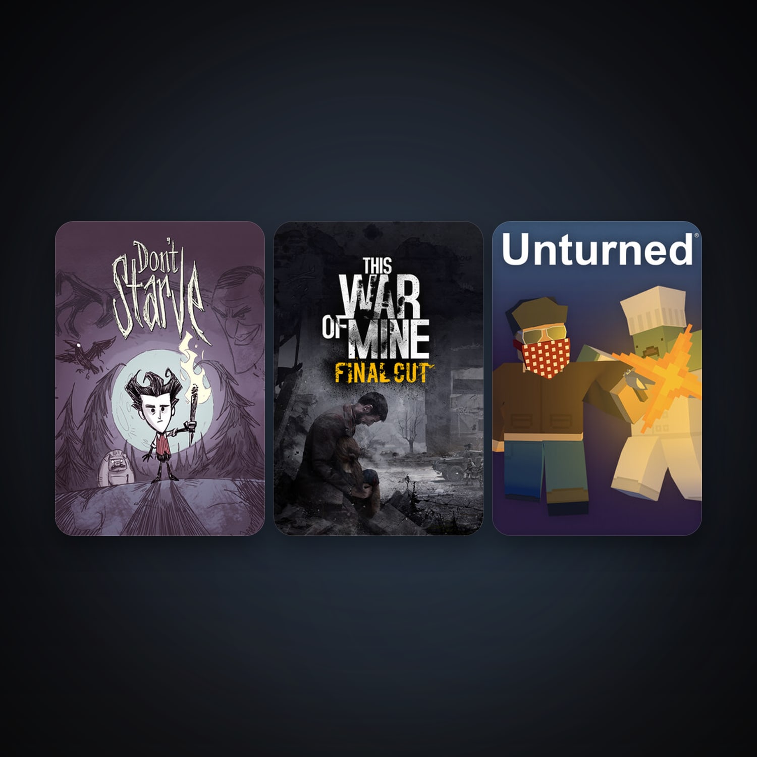 Don't Starve + This War of Mine, 5 games, clean — HabibiAccounts