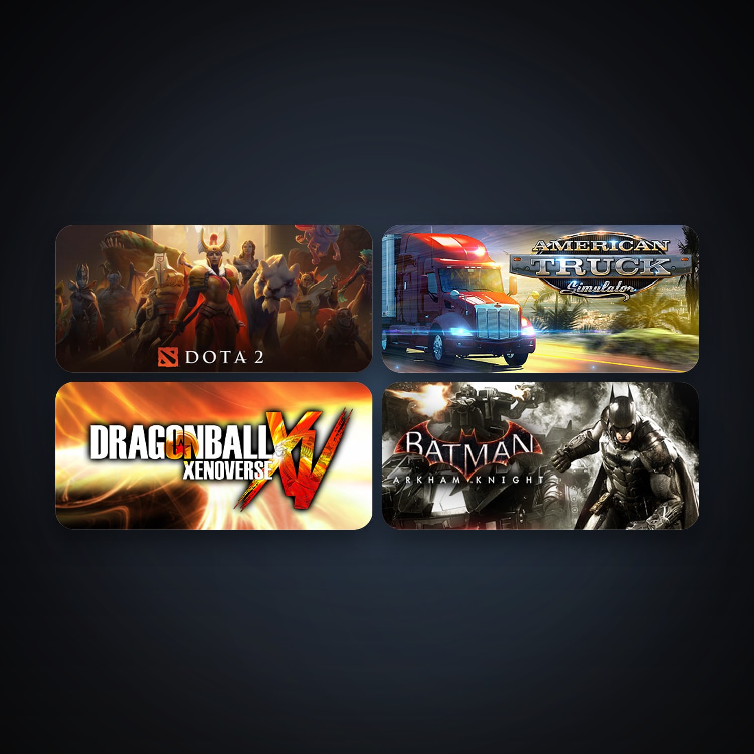 Dota 2 + Batman: Arkham Knight, 9 games, clean — HabibiAccounts