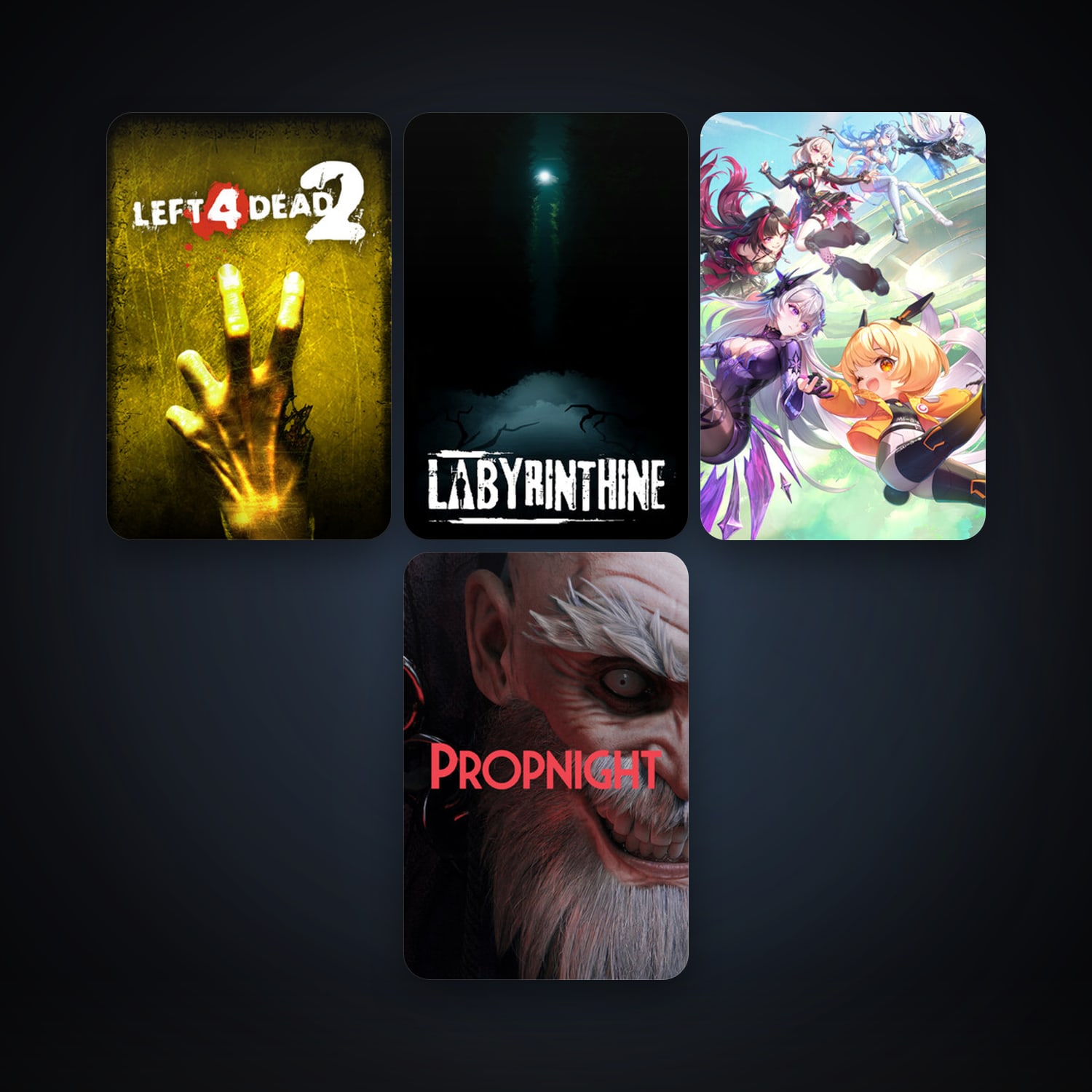 Left 4 Dead 2 + NARAKA: BLADEPOINT, 5 games, clean — HabibiAccounts