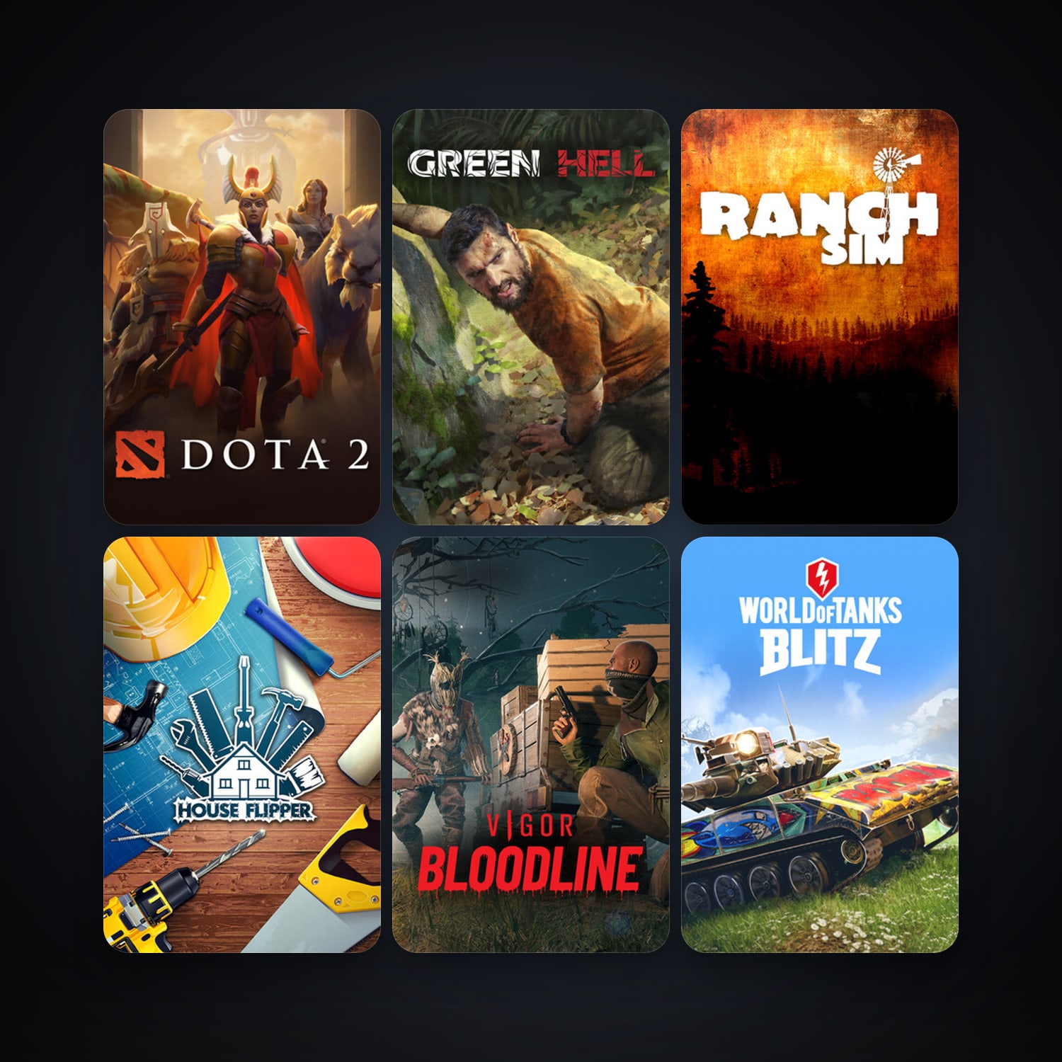 Dota 2 + World of Tanks Blitz, 18 games, clean — HabibiAccounts