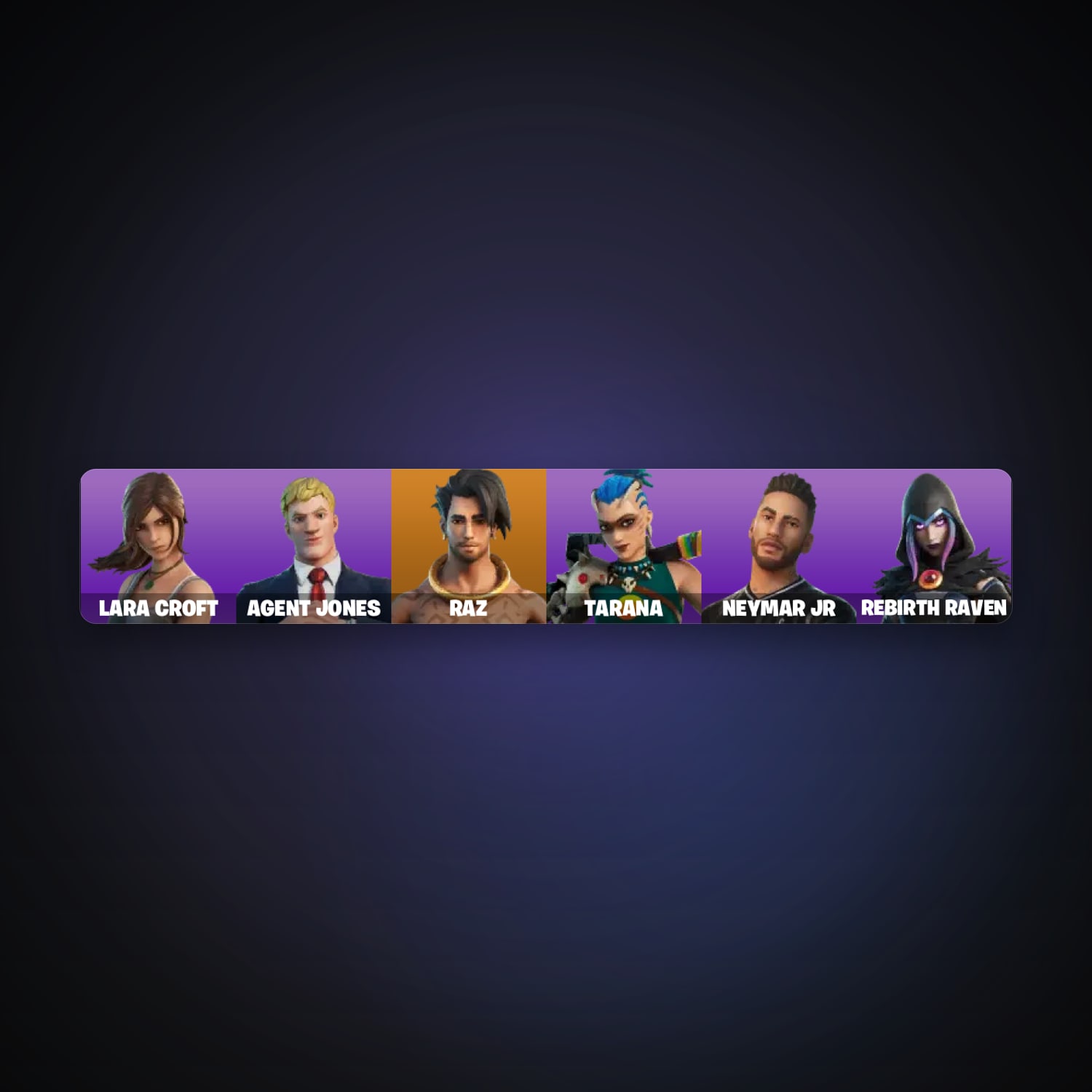 Fortnite account with Raz & Lara Croft — 7 skins — 50 V-Bucks — lvl 191 — HabibiAccounts