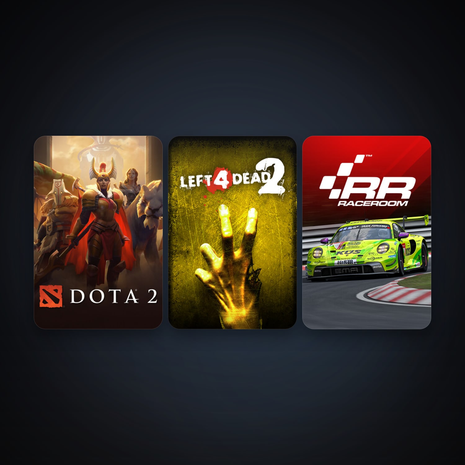 Left 4 Dead 2 + Dota 2, 4 games, clean — HabibiAccounts