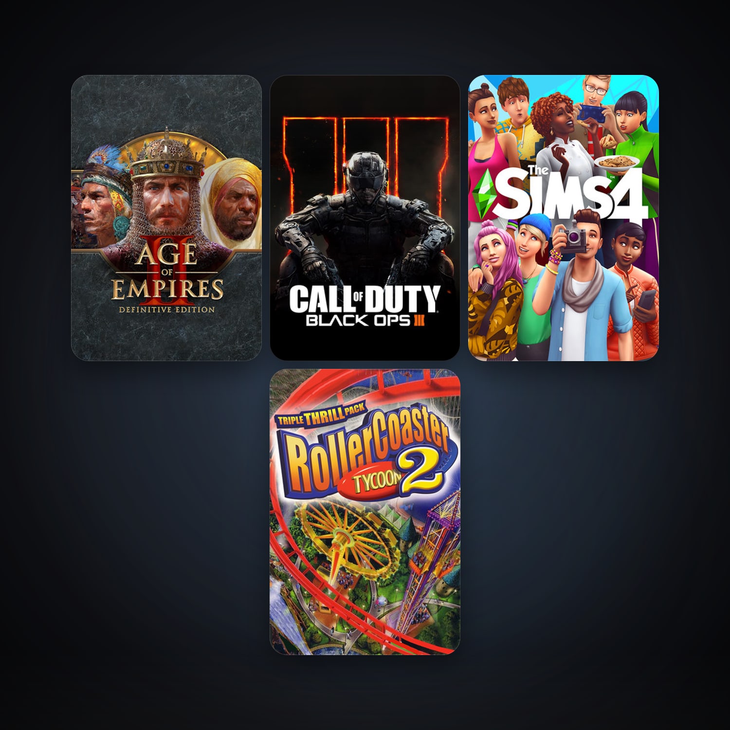 Steam account: RollerCoaster Tycoon 2: Triple Thrill Pack + Call of Duty: Black Ops III, 6 games, clean — HabibiAccounts
